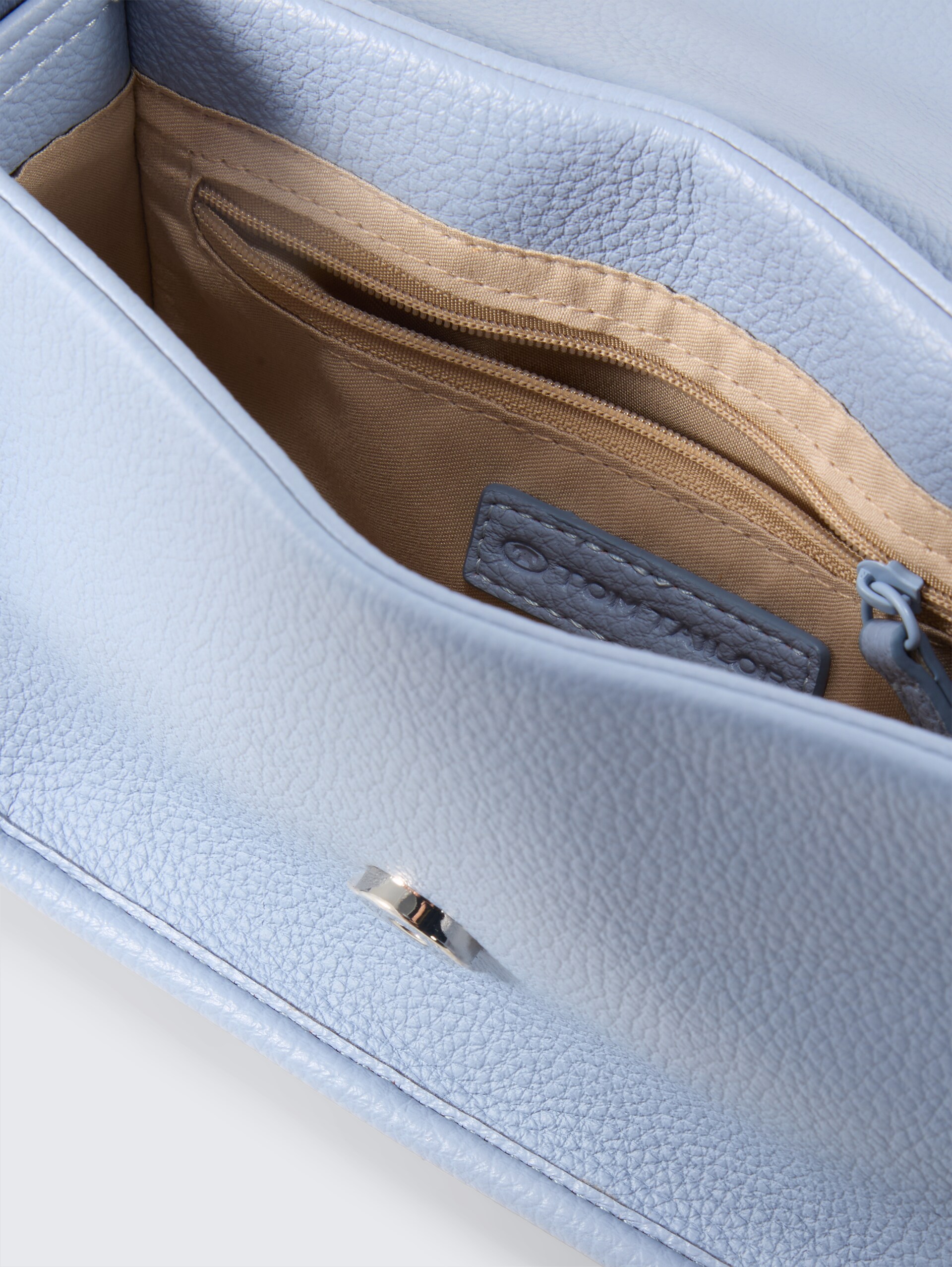TTSOLENE XS Handtas met omslag - mid blue - zijaanzicht product 