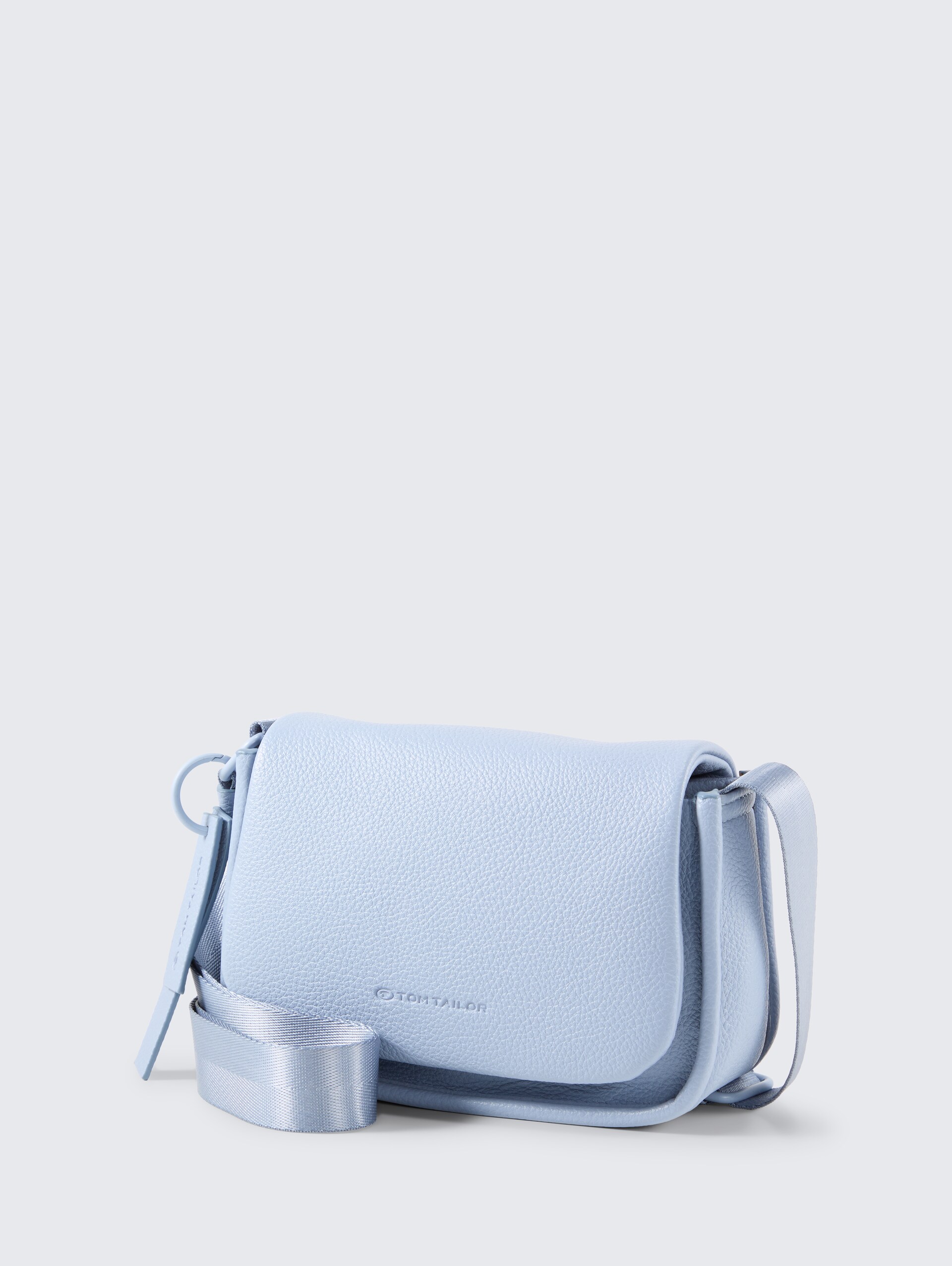 TTSOLENE XS Handtas met omslag - mid blue - zijaanzicht product 