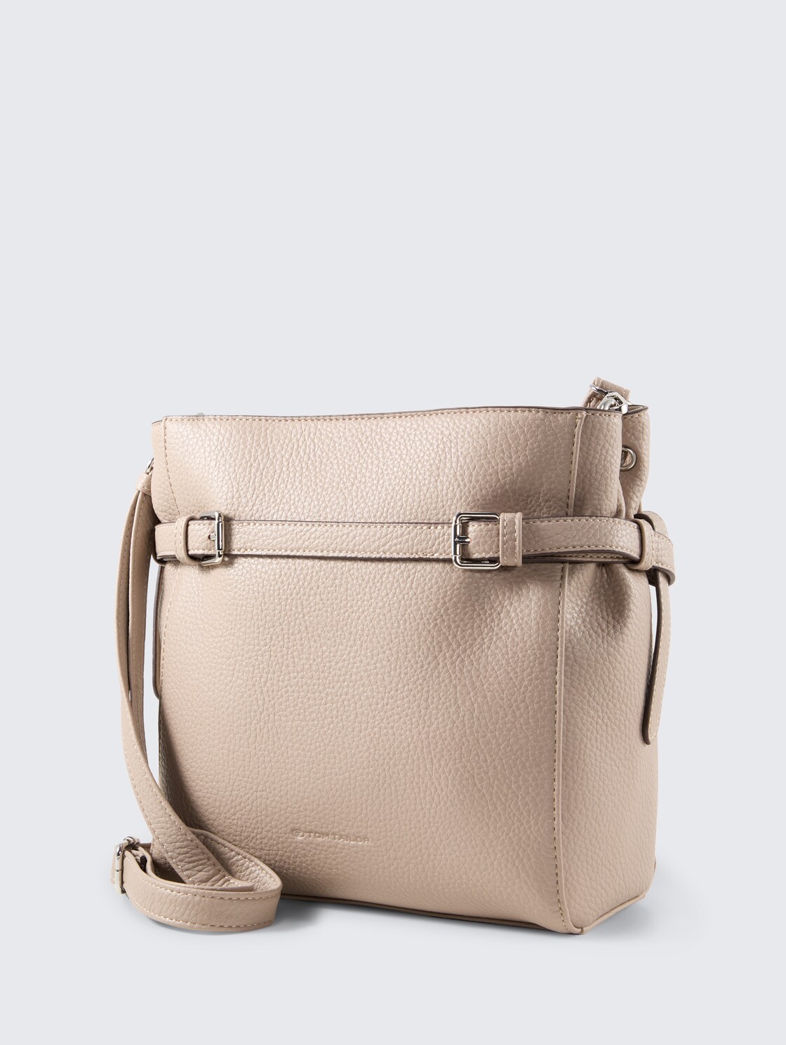 TTSORA M Umhängetasche mit Gürteldetail - taupe / taupe - seitliche Produkt-Ansicht 