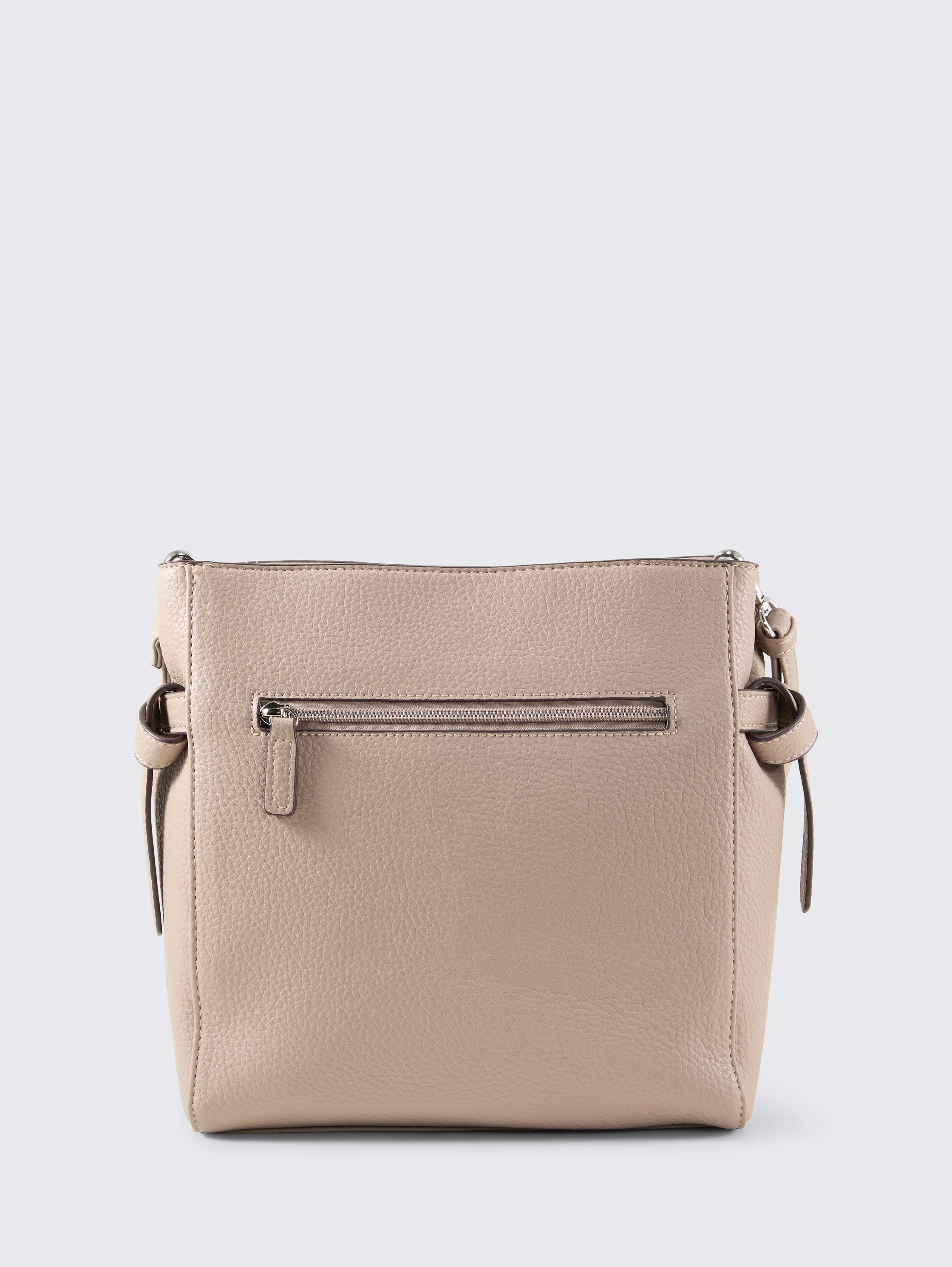 TTSORA M Shoulder bag with belt detail - taupe_taupe - 
