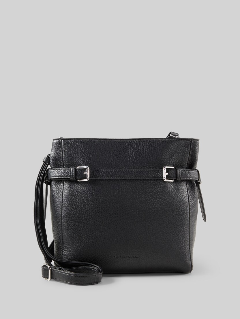TTSORA M Schoudertas met riemdetail door Women, schwarz / black
