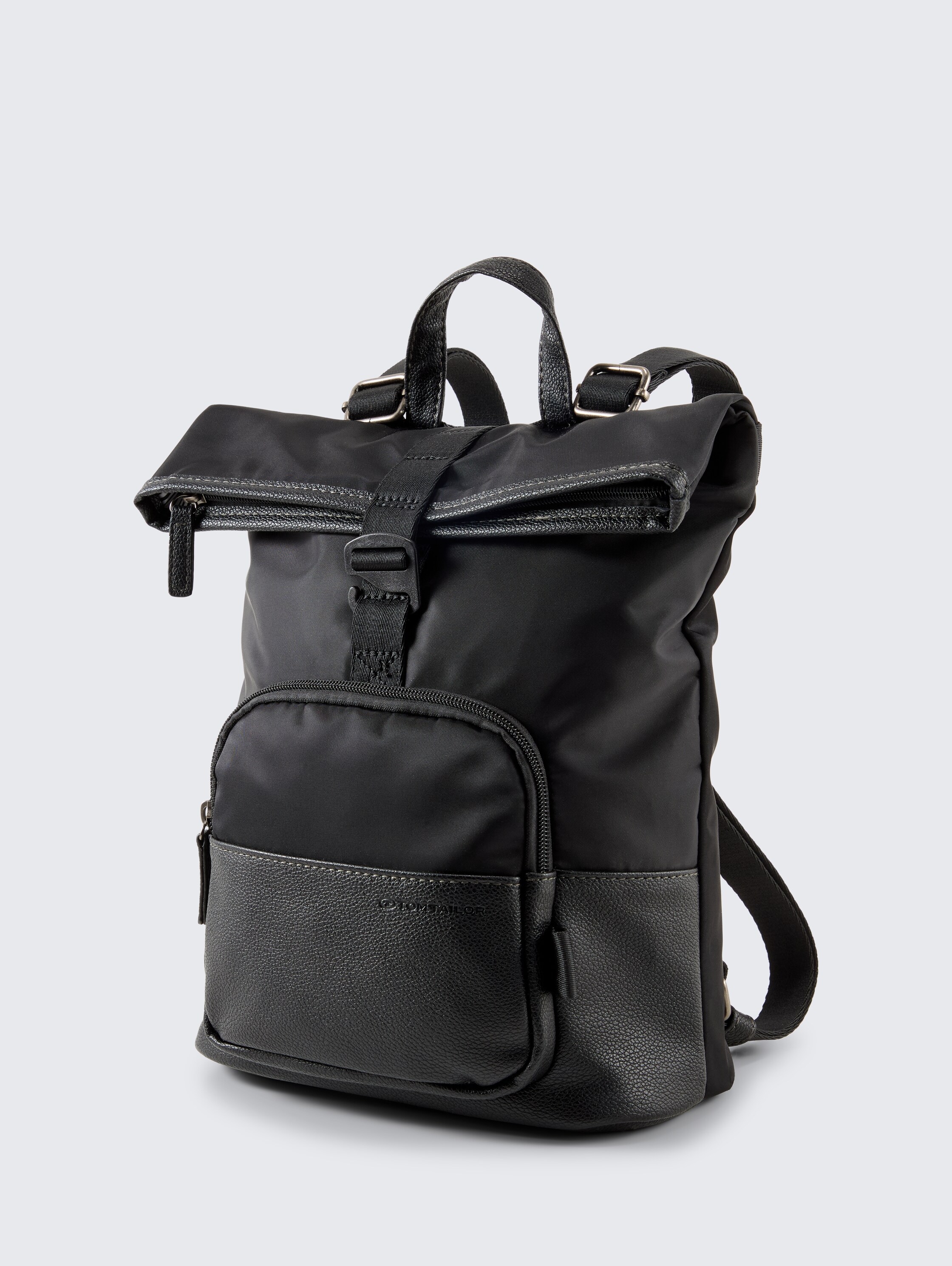 TTVIENE M Rucksack mit Materialmix - schwarz_black - 