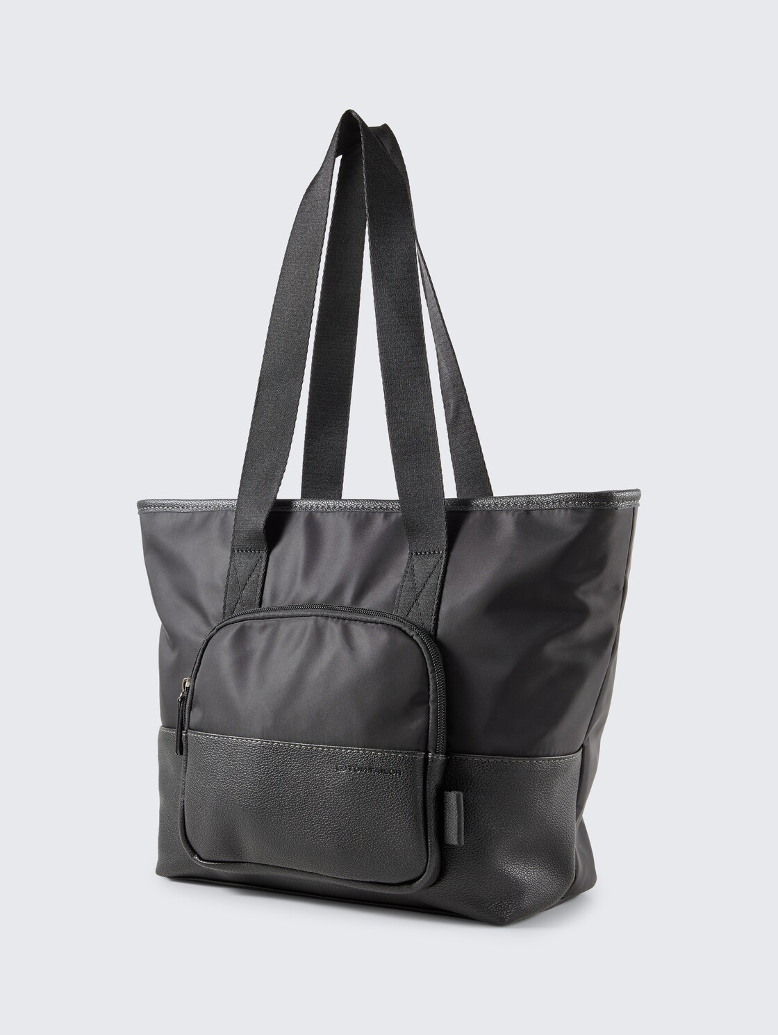 TTVIENE L Shopper mit Materialmix - schwarz / black - seitliche Produkt-Ansicht 