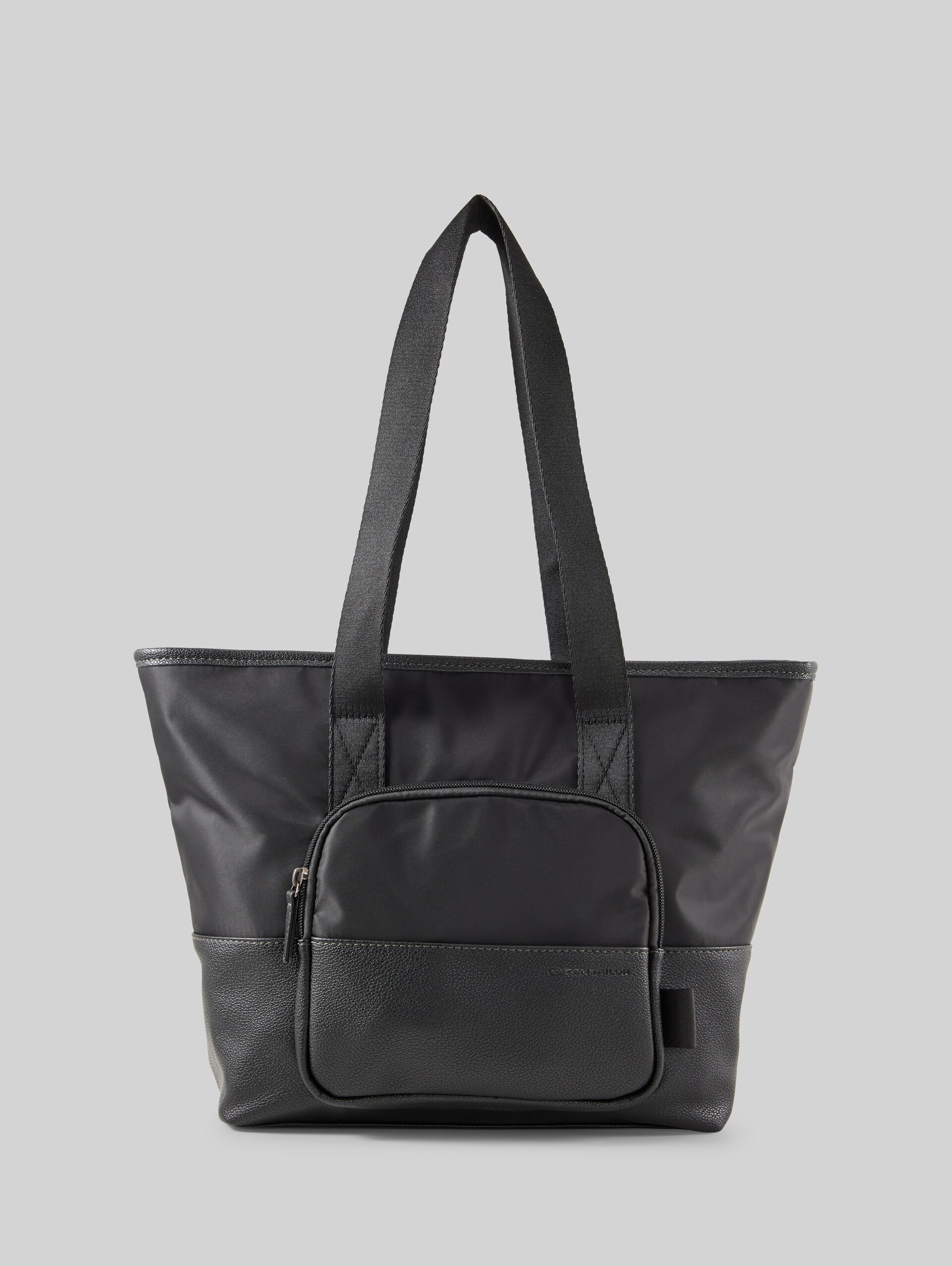 TTVIENE L shopper with mixed materials - schwarz / black - Front product view