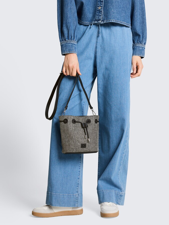 TTMADELYN S Umhängetasche in Bast-Optik von Denim Female, mixed black
