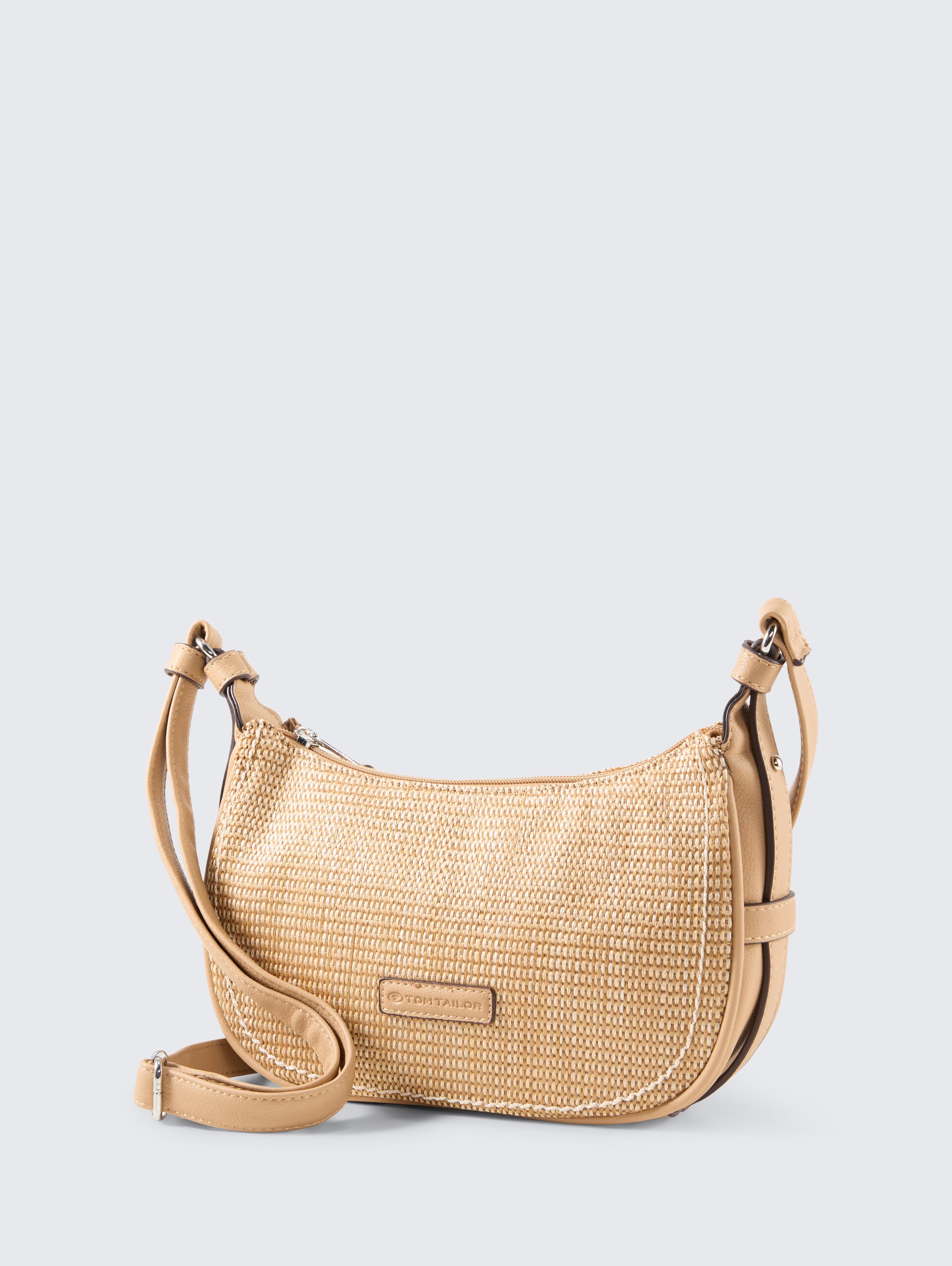 TTLYSA SUMMER S Umhängetasche mit Materialmix - camel / camel nature - seitliche Produkt-Ansicht 