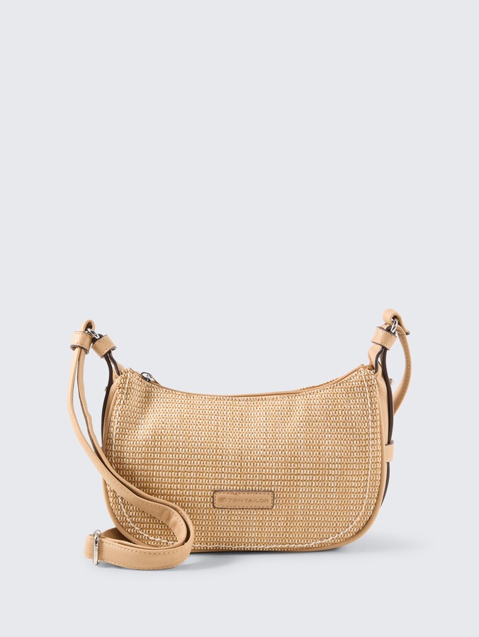 TTLYSA SUMMER S shoulder bag with mixed materials by Women, camel / camel nature