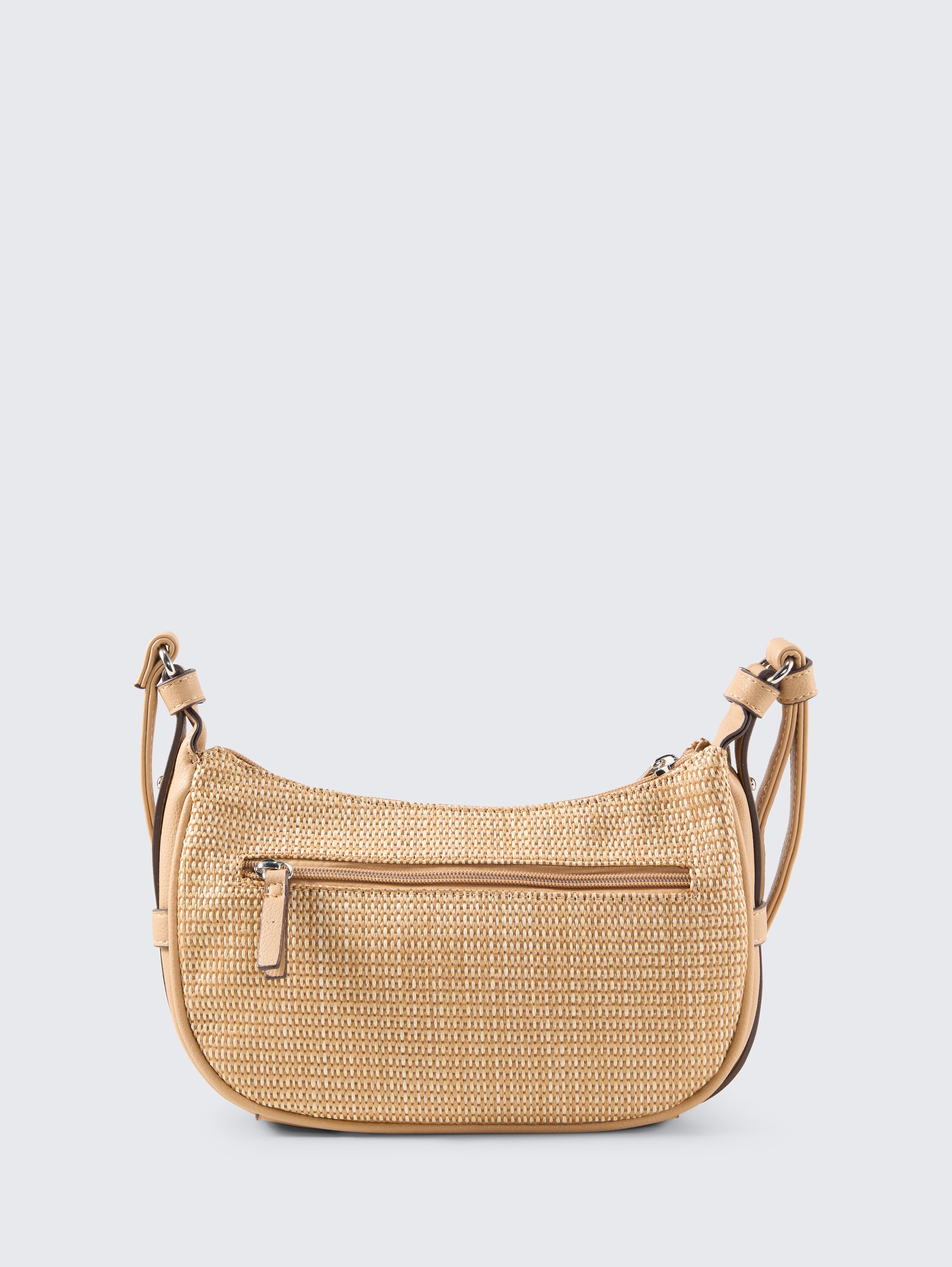 TTLYSA SUMMER S shoulder bag with mixed materials - camel_camel_nature - 