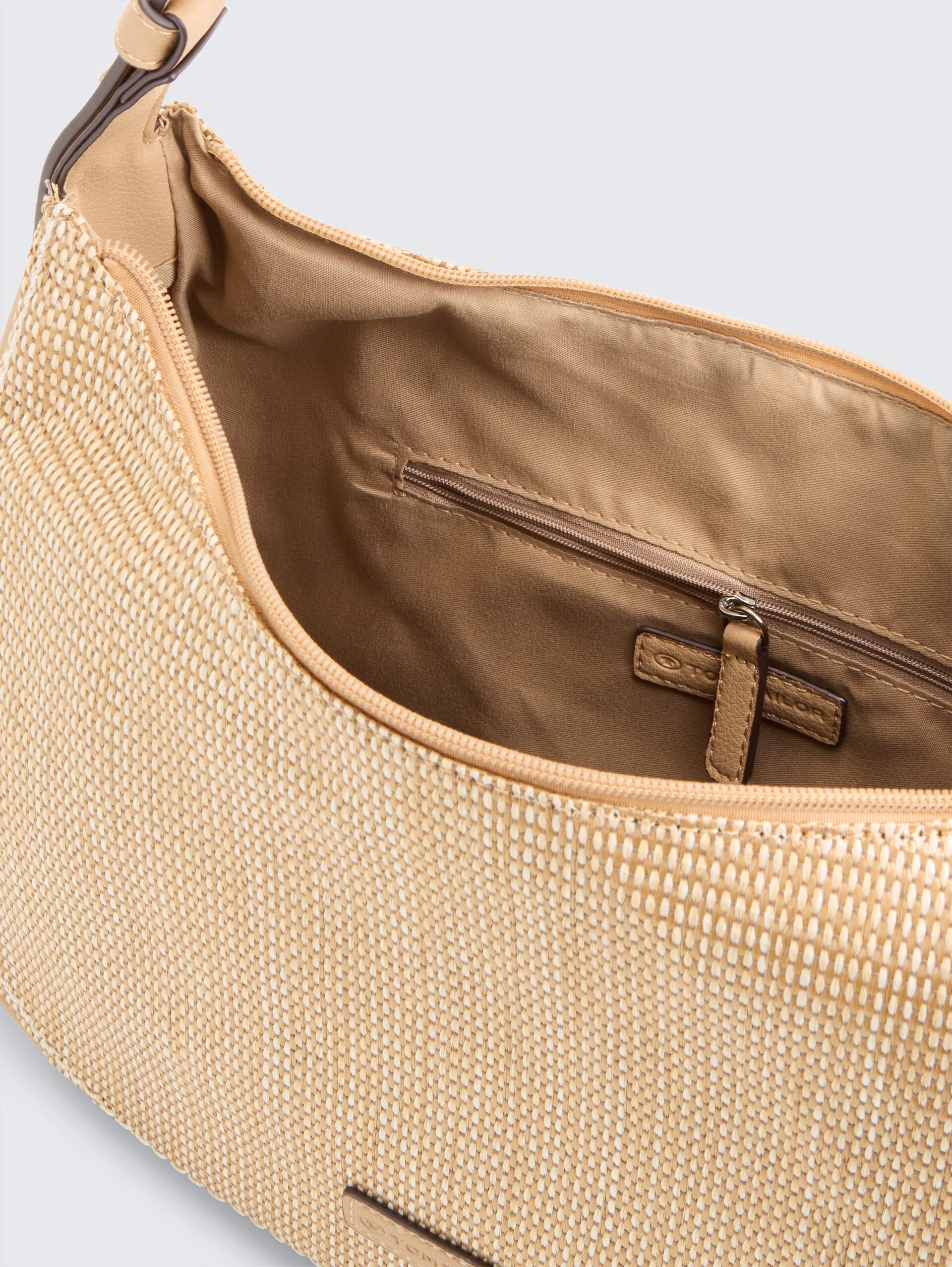 TTLYSA SUMMER M buideltas met mix van materialen - camel / camel nature - zijaanzicht product 