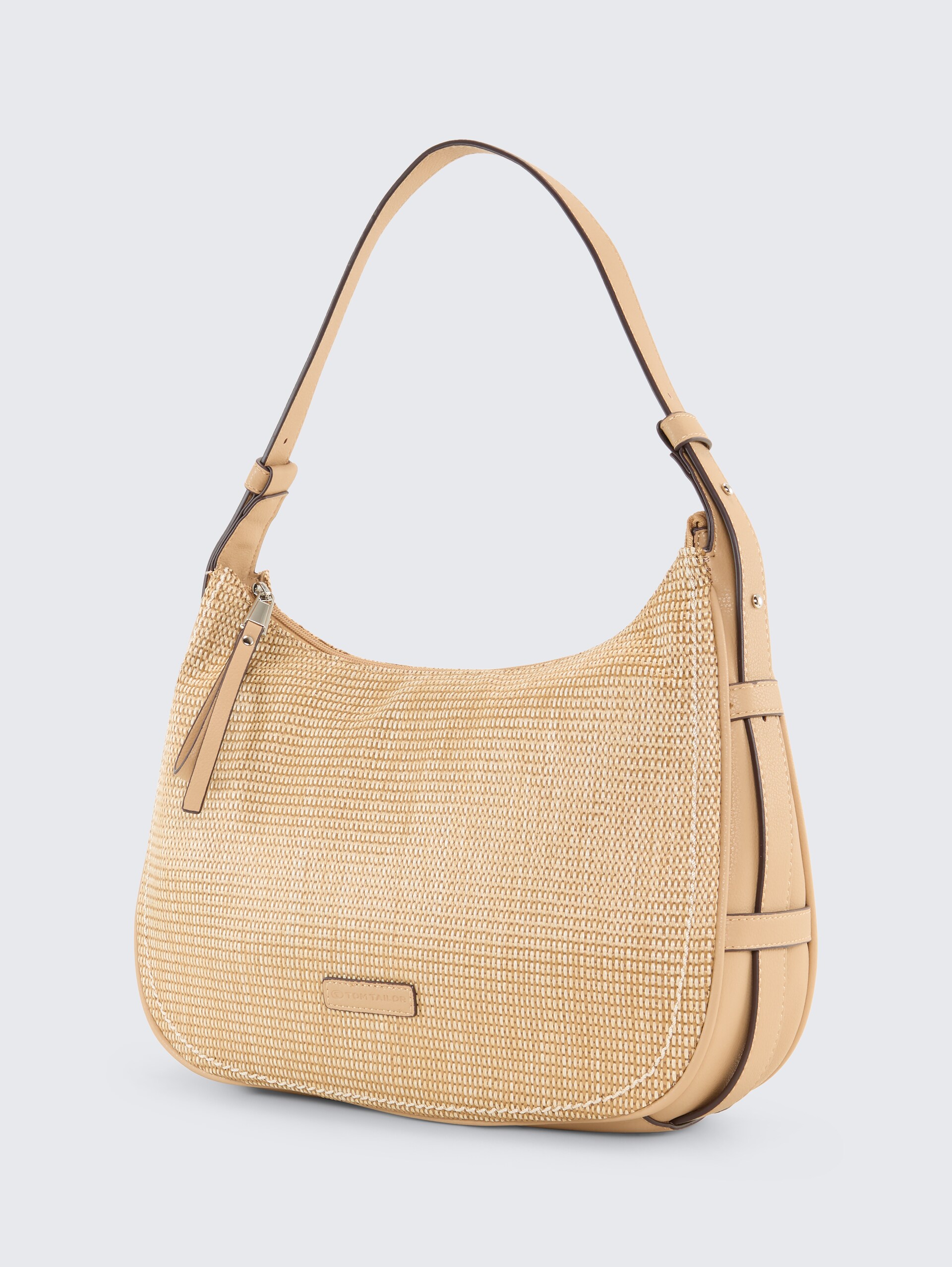 TTLYSA SUMMER M buideltas met mix van materialen - camel / camel nature - zijaanzicht product 