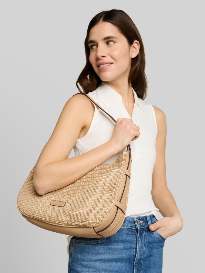 TTLYSA SUMMER M Beuteltasche mit Materialmix von Women, camel / camel nature