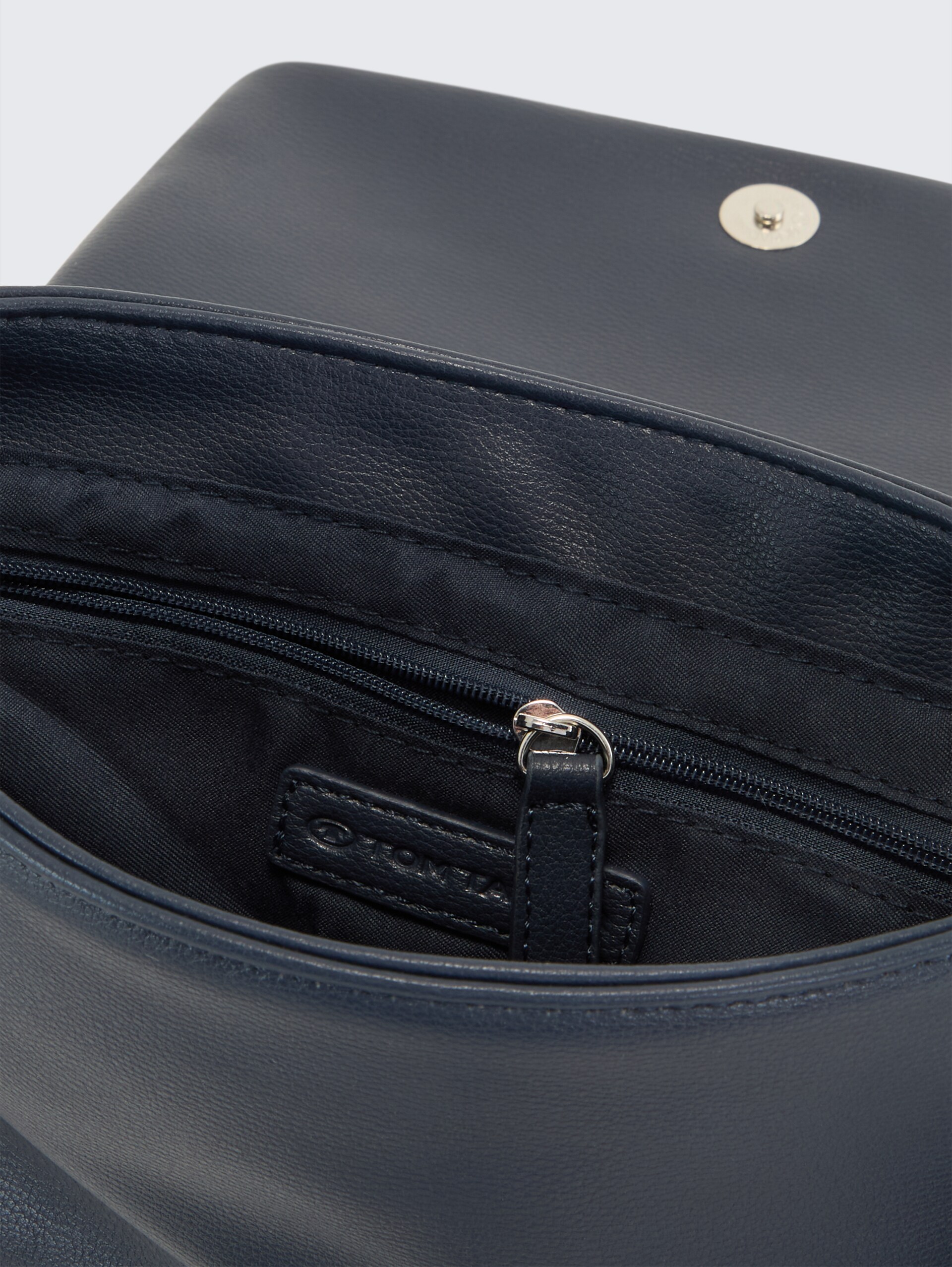 TTORLA STRIPE S Handtasche mit Gewebeband - dark blue - seitliche Produkt-Ansicht 