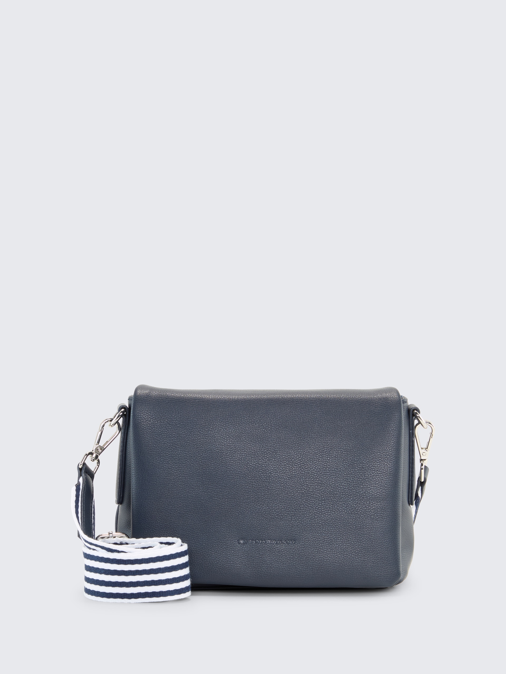 TTORLA STRIPE S Handtasche mit Gewebeband - dark blue - Vorder-Produkt-Ansicht