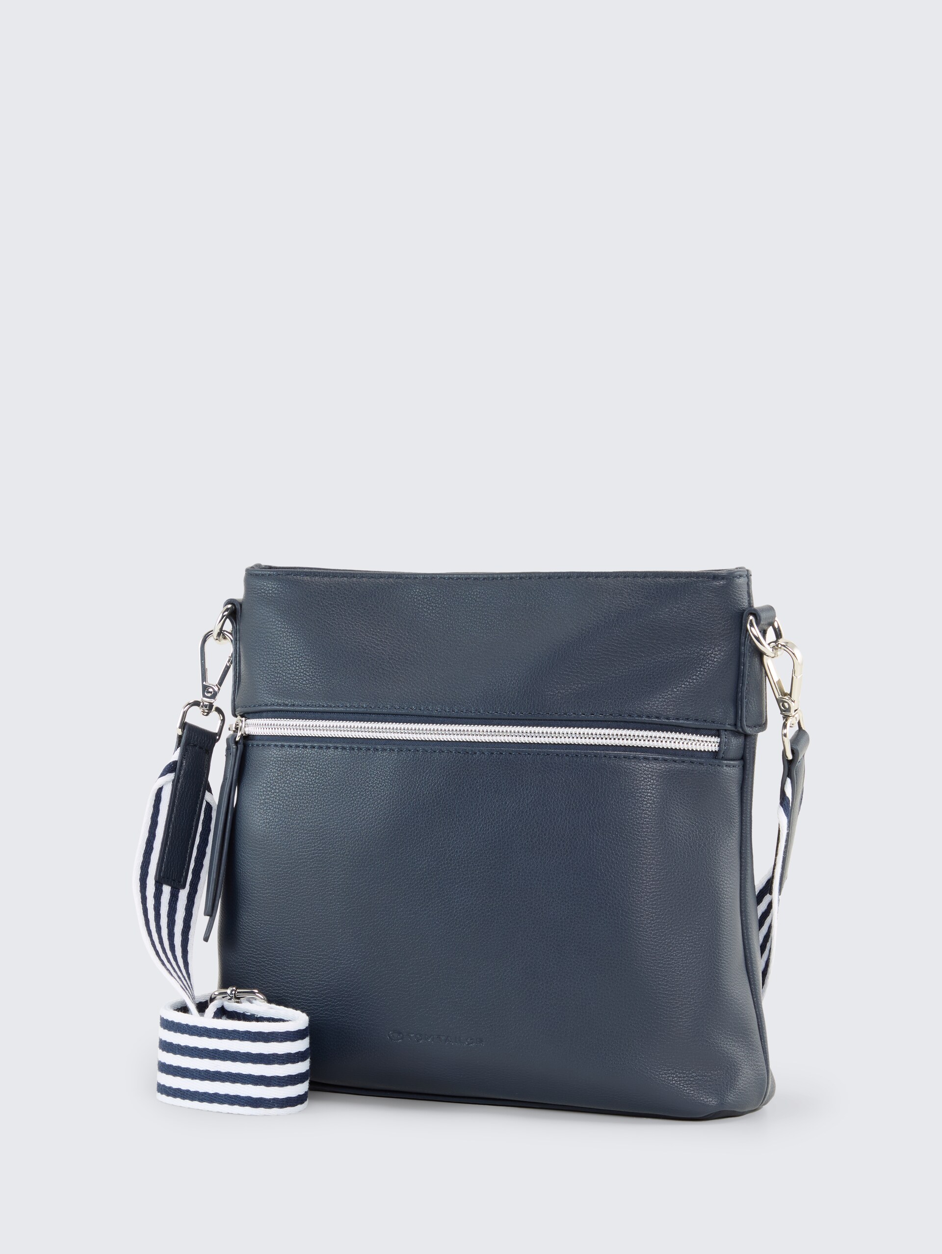 TTORLA STRIPE M Umhängetasche mit Gewebeband - dark blue - seitliche Produkt-Ansicht 