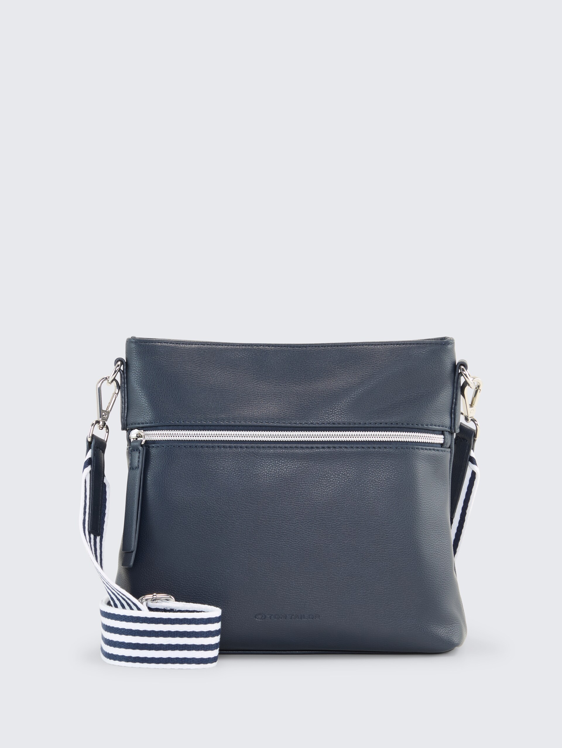 TTORLA STRIPE M Umhängetasche mit Gewebeband - dark blue - Vorder-Produkt-Ansicht