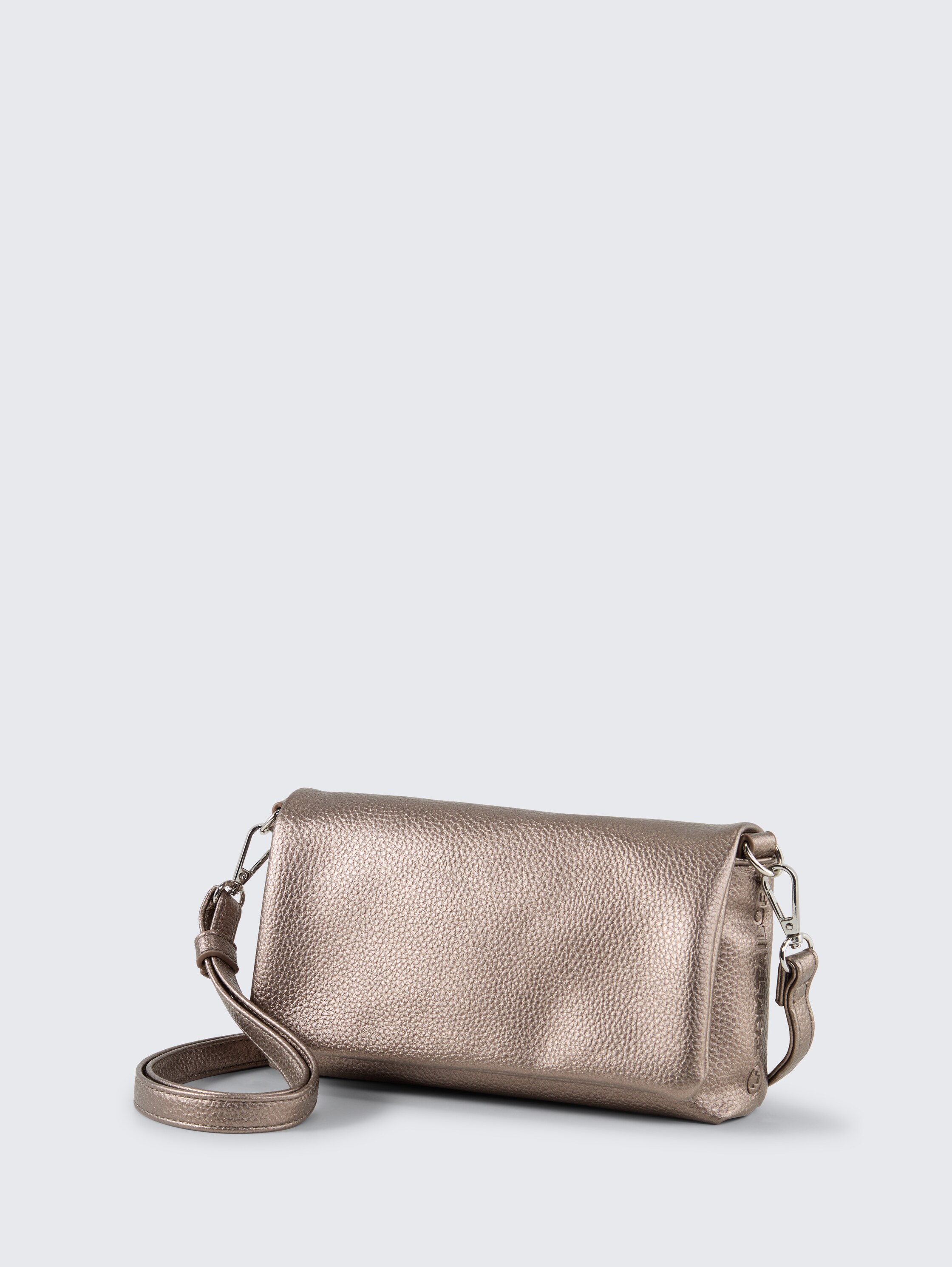 TTXIA handbag with flap - metallic_taupe - 