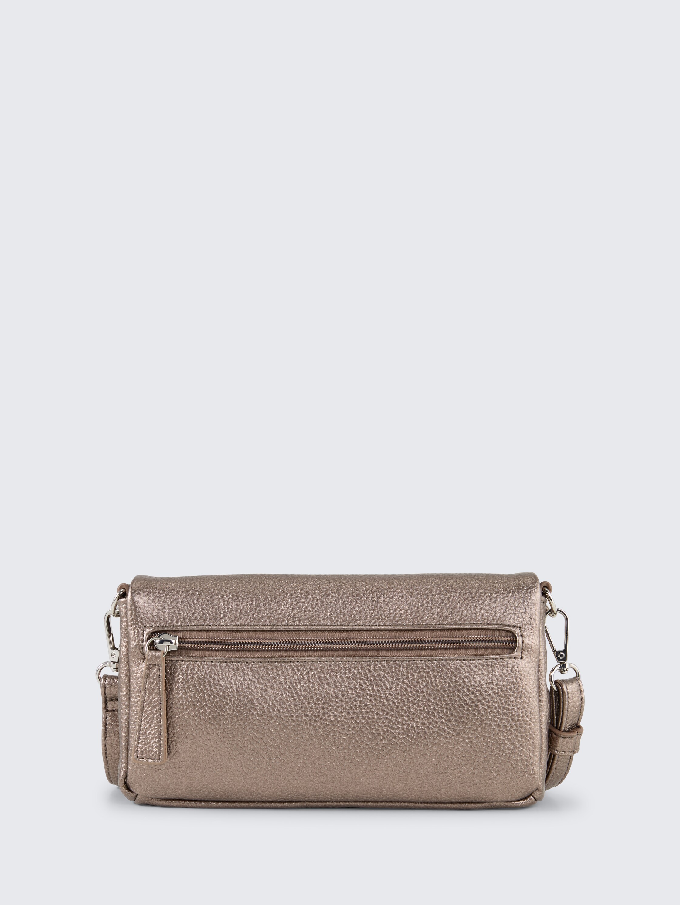 TTXIA handbag with flap - metallic_taupe - 