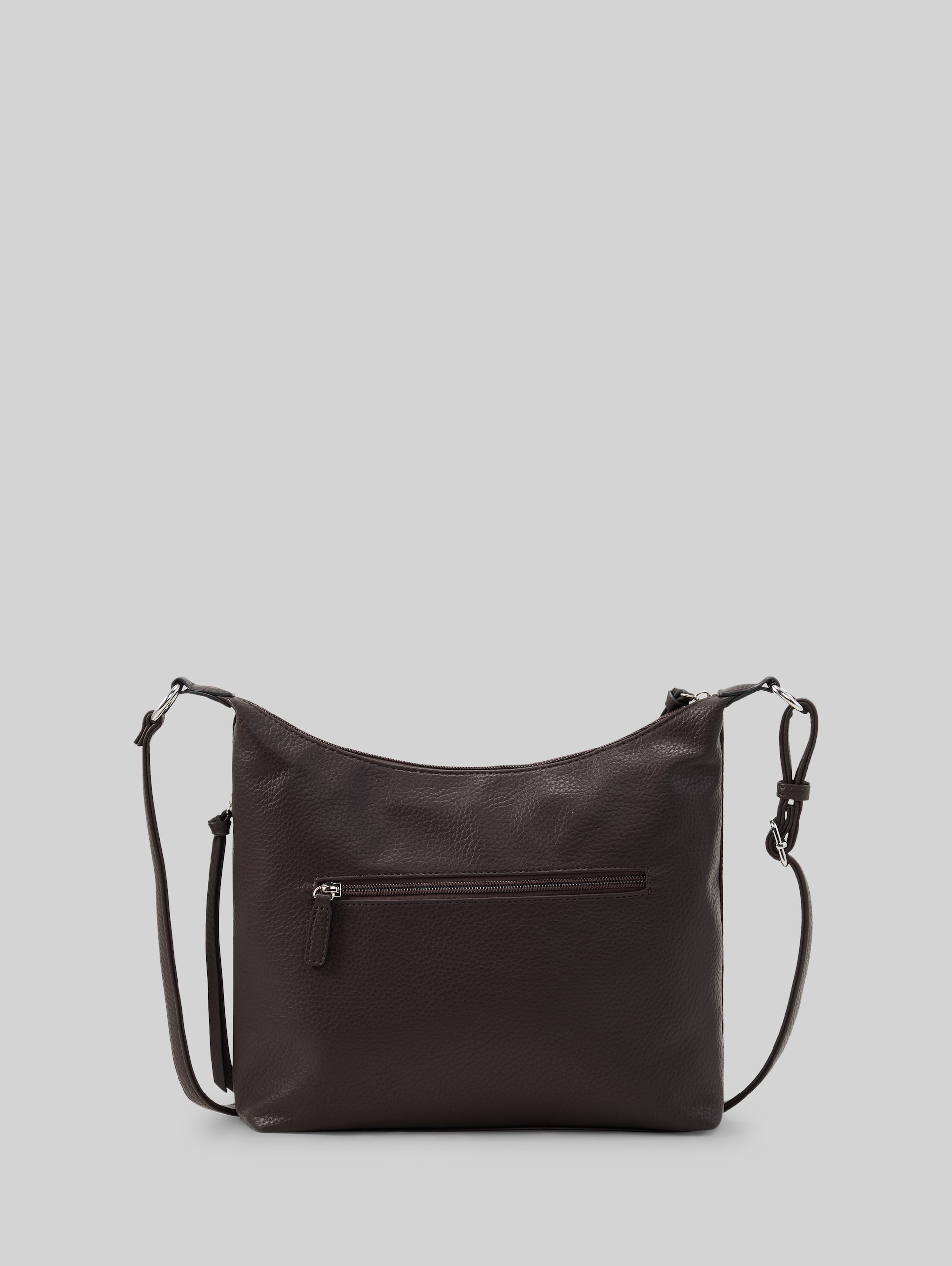 TTAIANA M schoudertas in suède-look - dark brown - Achteraanzicht product
