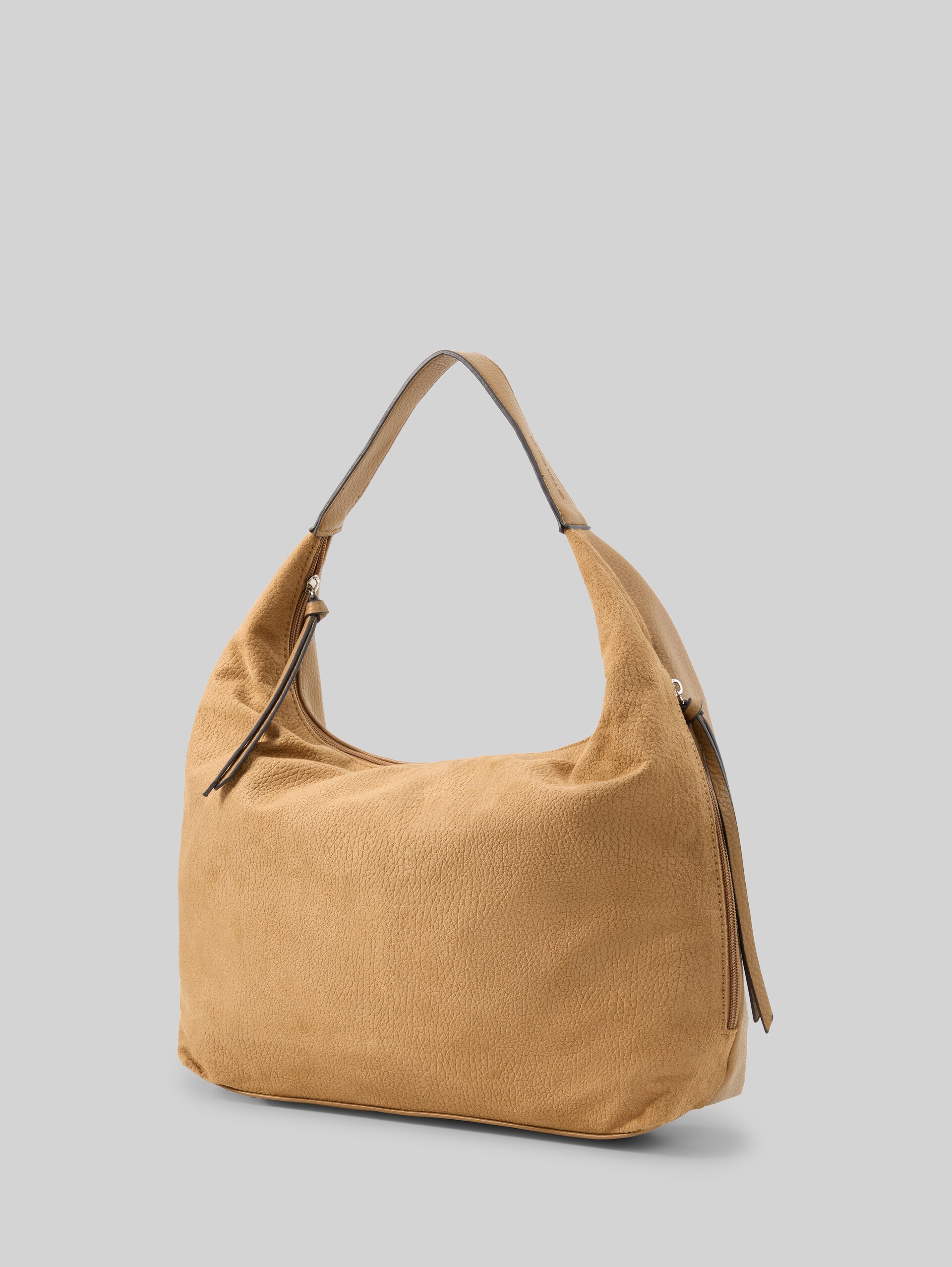 TTAIANA L Pouch in suède-look - camel / camel nature - zijaanzicht product 