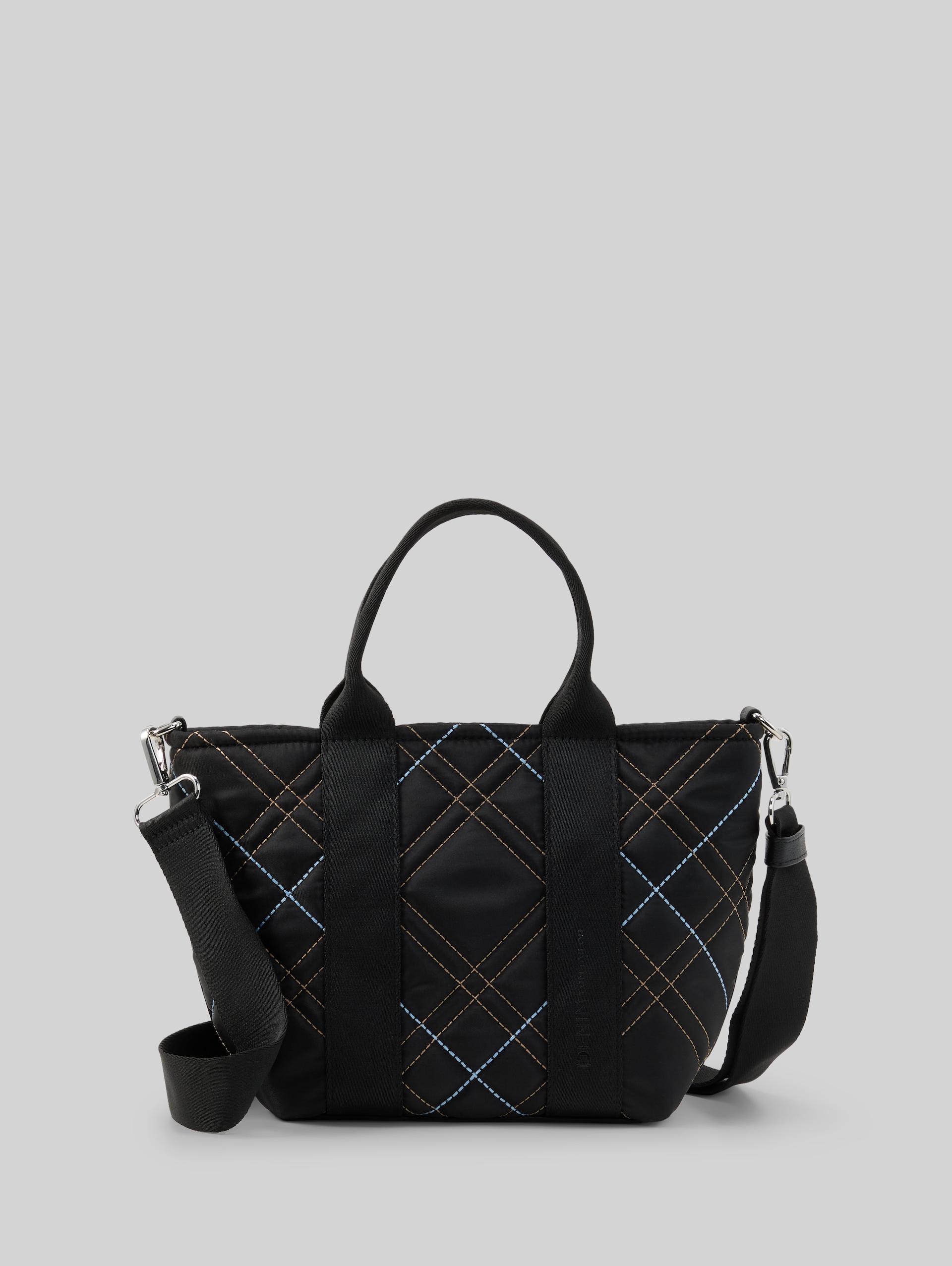 TTAMINTA M shopper met ruitjespatroon - schwarz / black - Product vooraanzicht