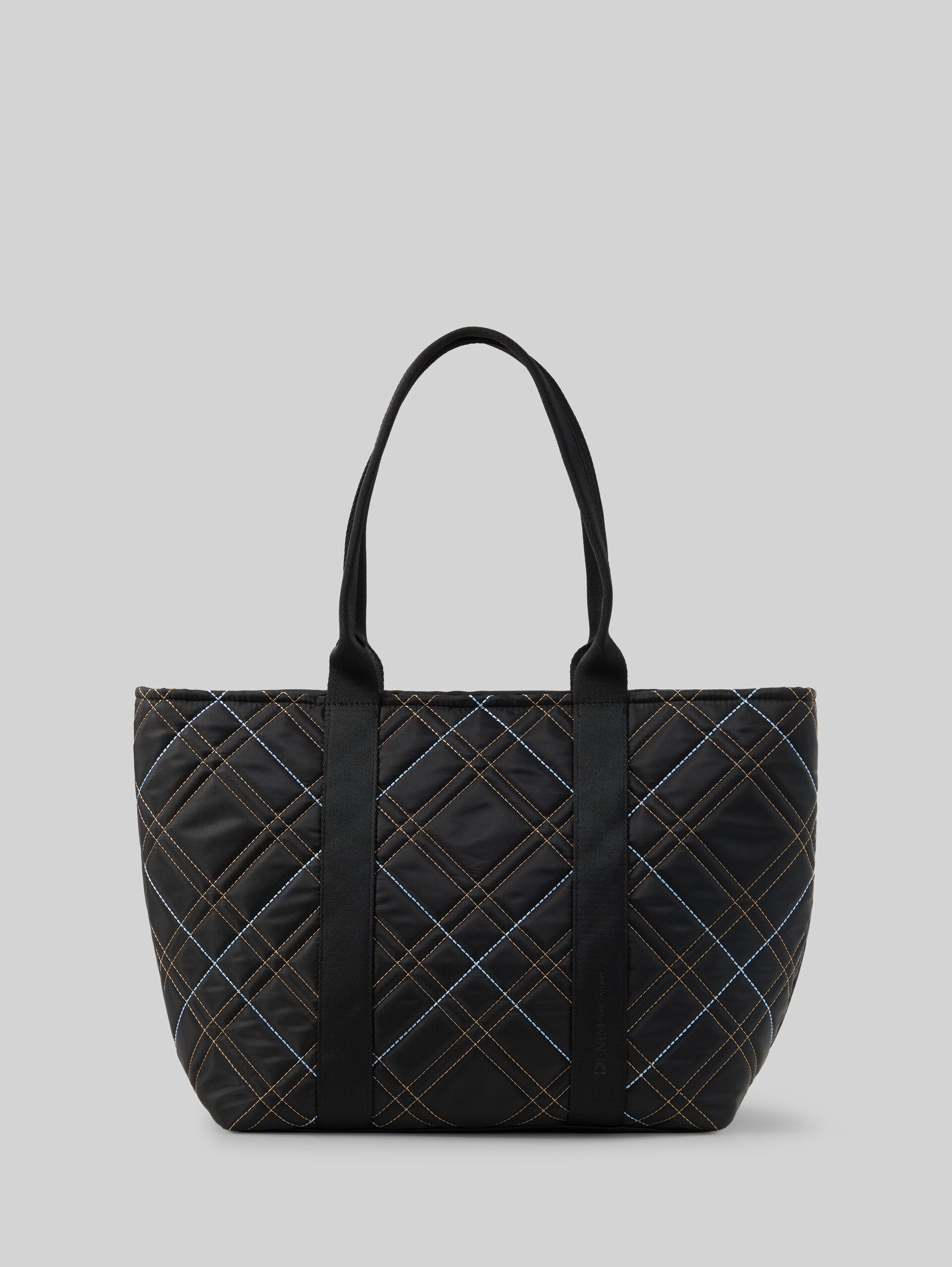TTAMINTA XL shopper met ruitjespatroon - schwarz / black - Product vooraanzicht