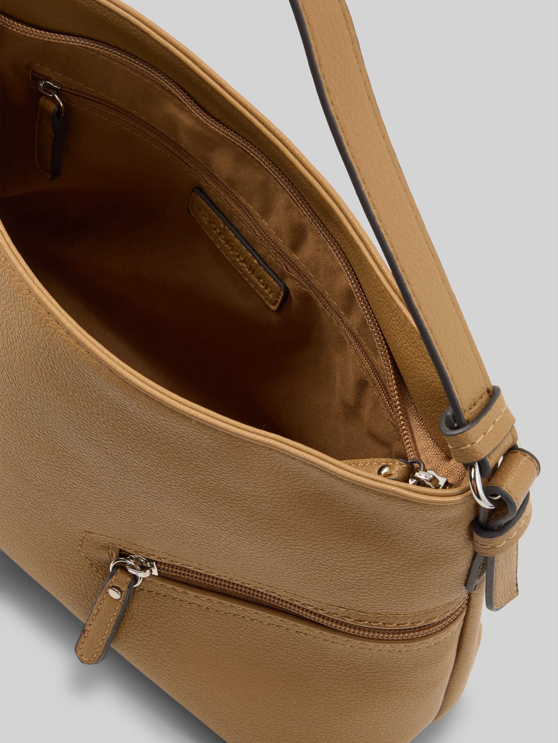 TTAPOLLINE M buideltas met ritsdetails - camel / camel nature - zijaanzicht product 