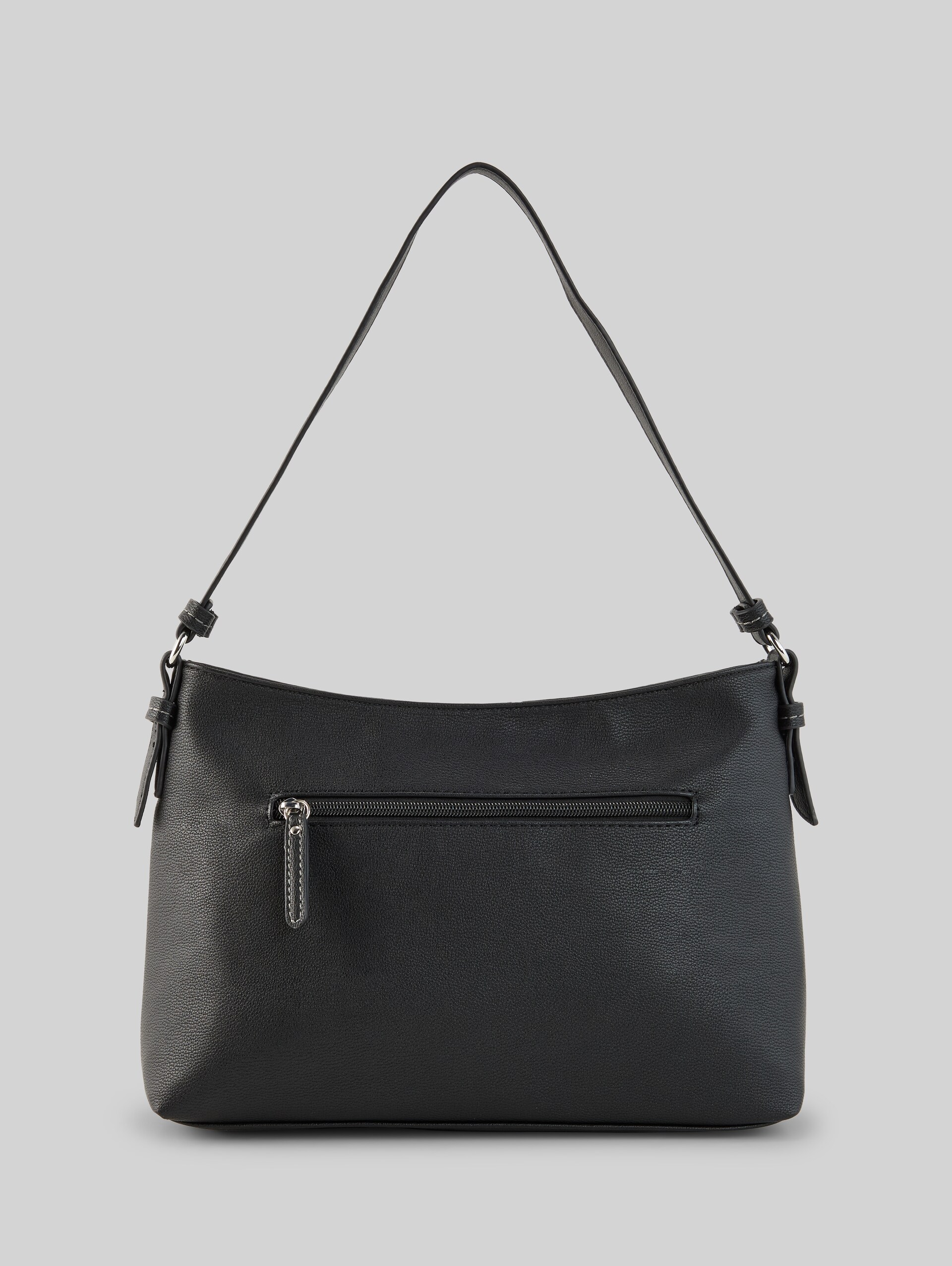 TTAPOLLINE M Beuteltasche mit Reißverschluss-Details - schwarz / black - Produkt-Rückansicht