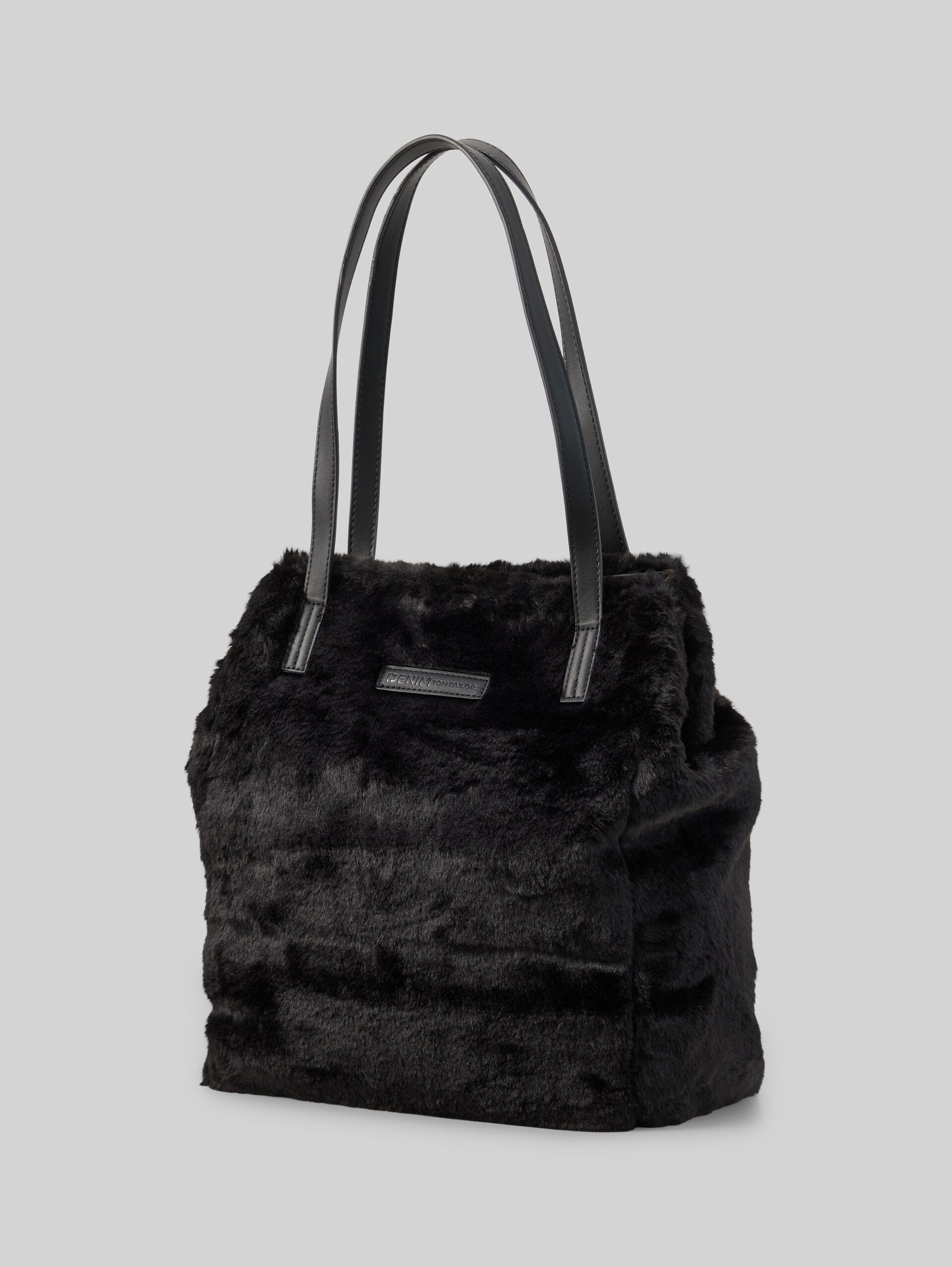 TTARONA COSY L shopper van imitatiebont - schwarz / black - zijaanzicht product 