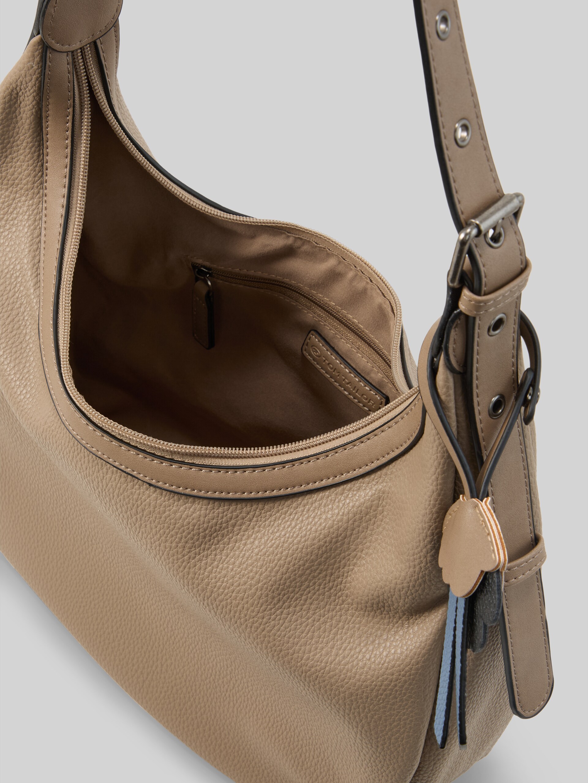 TTARTEMISA M buideltas met hanger - taupe / taupe - zijaanzicht product 