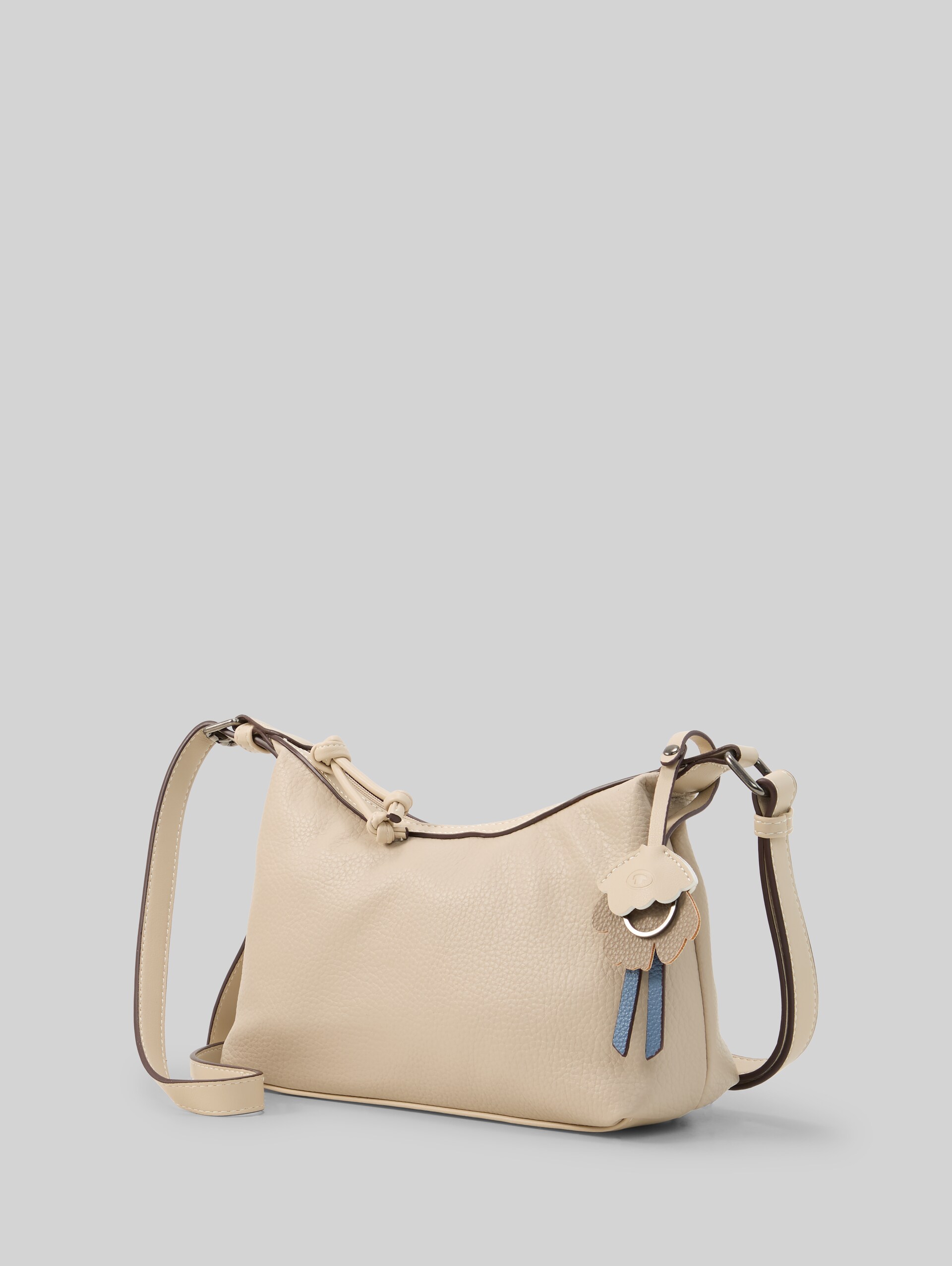 TTARTEMISA S schoudertas met hanger - beige / beige - zijaanzicht product 