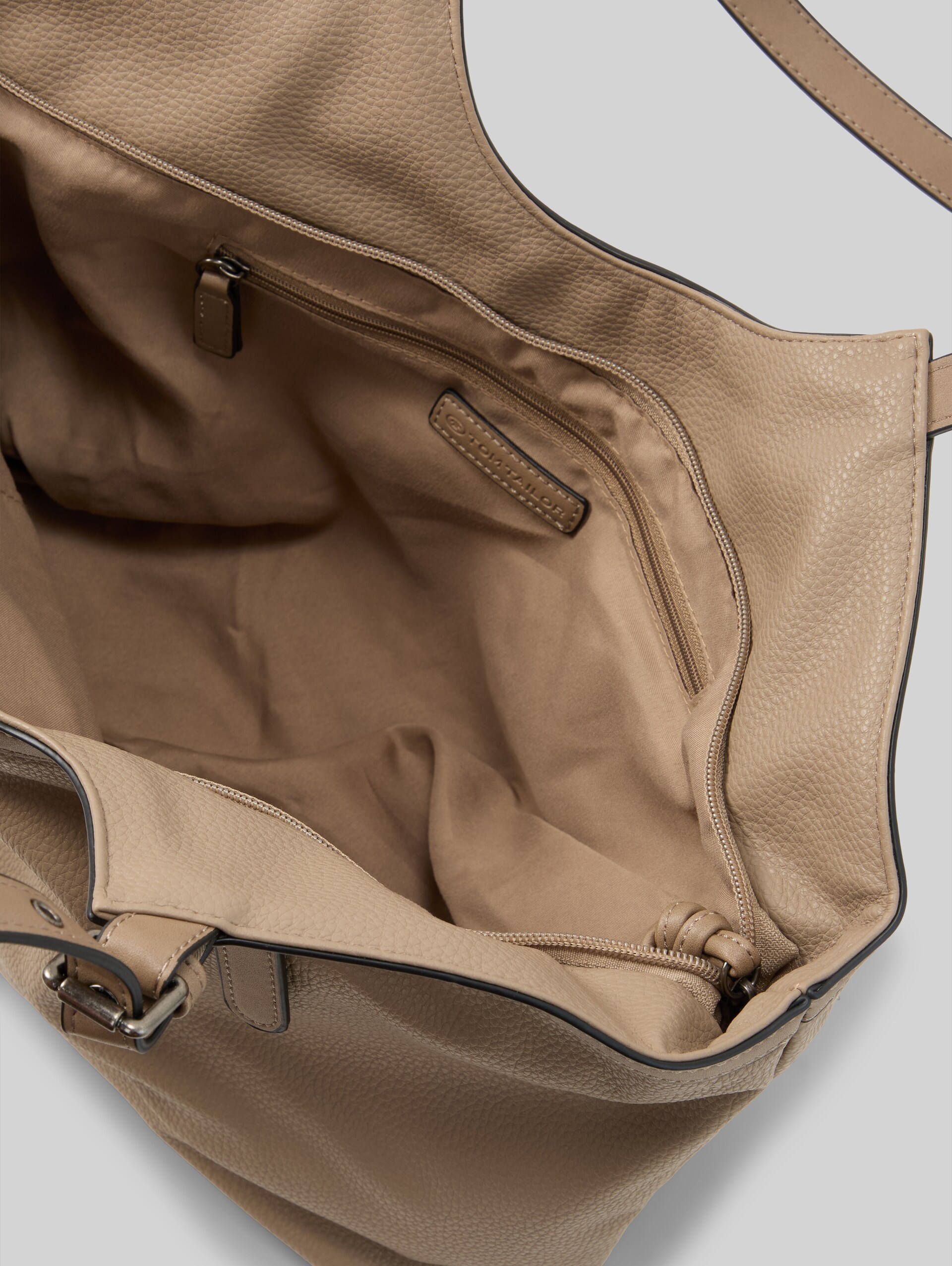 TTARTEMISA L shopper met hanger - taupe / taupe - zijaanzicht product 