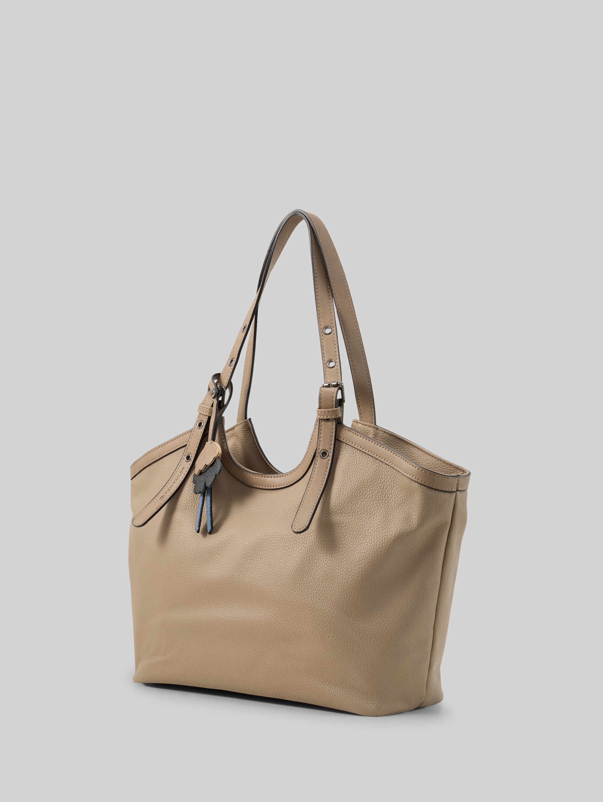 TTARTEMISA L shopper met hanger - taupe / taupe - zijaanzicht product 
