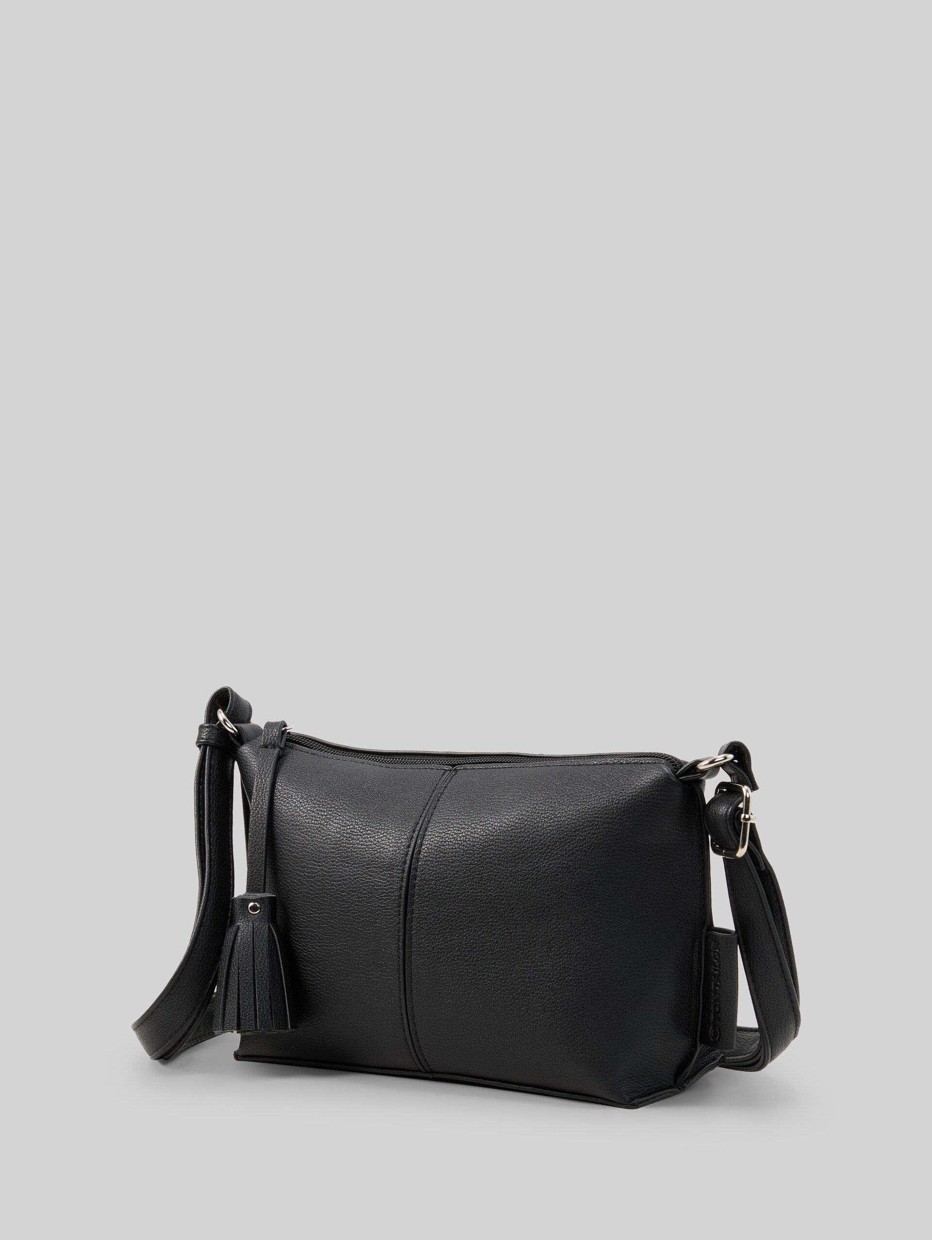 TTAVRIL S schoudertas met siernaad - schwarz / black - zijaanzicht product 