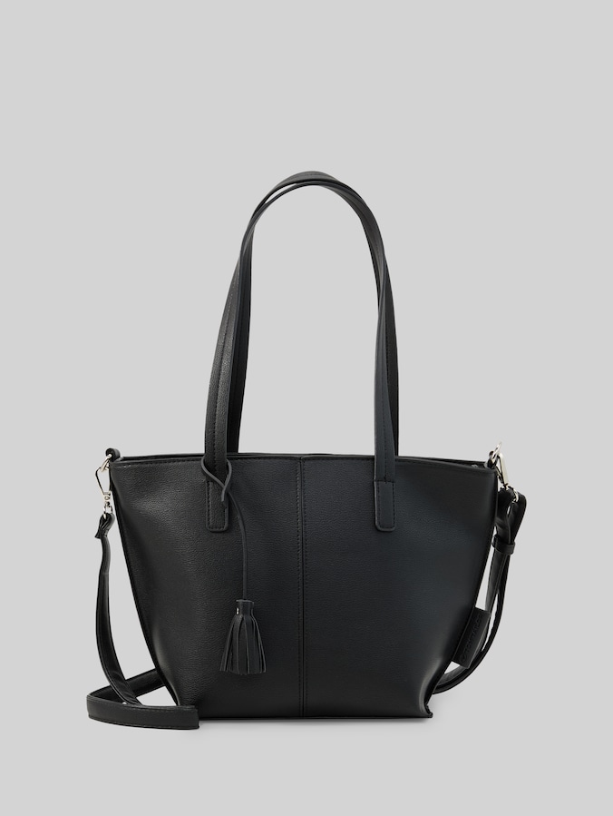 TTAVRIL M : sac cabas avec coutures décoratives par Women, schwarz / black