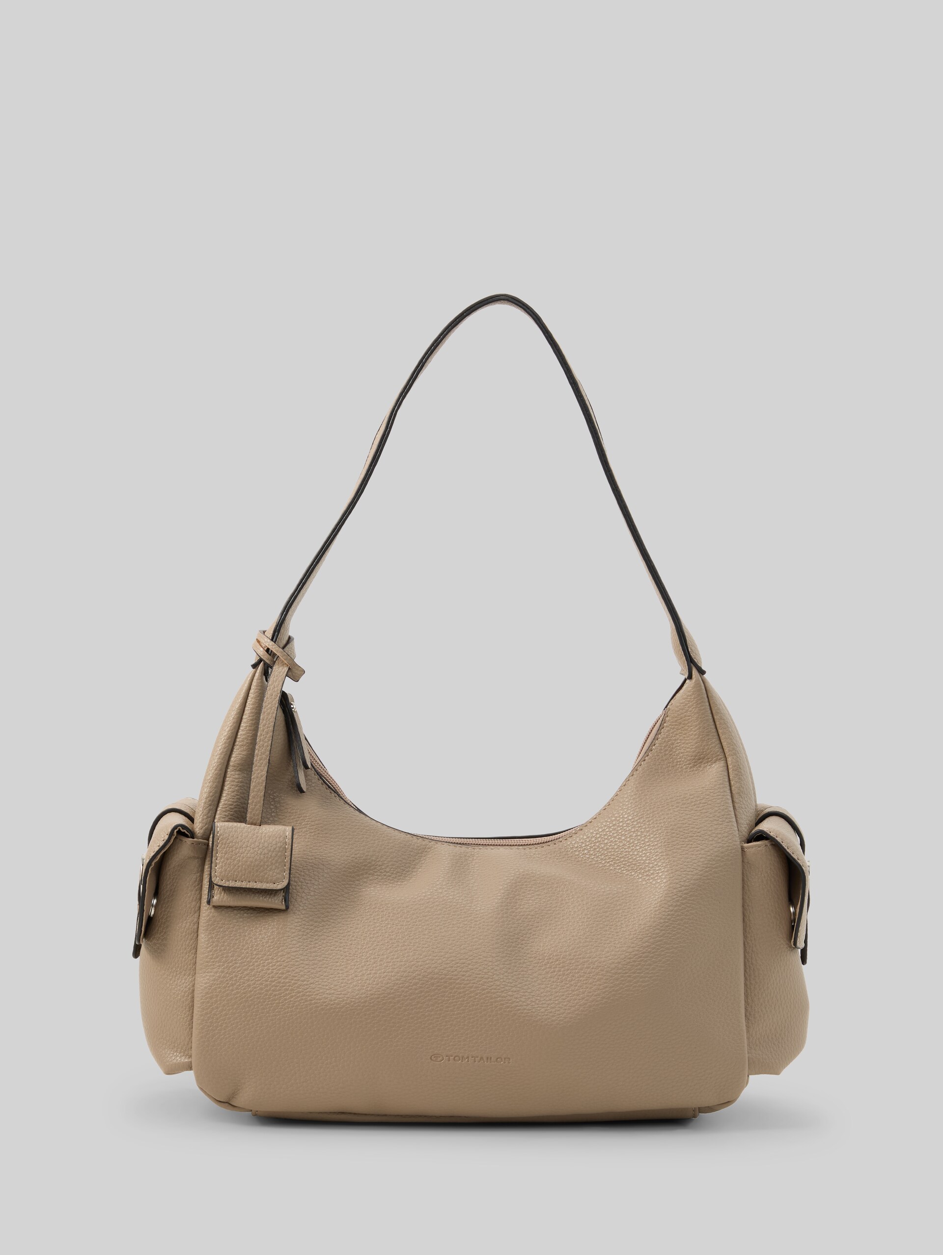 TTCHARIS M schoudertas met hangertje - taupe / taupe - Product vooraanzicht