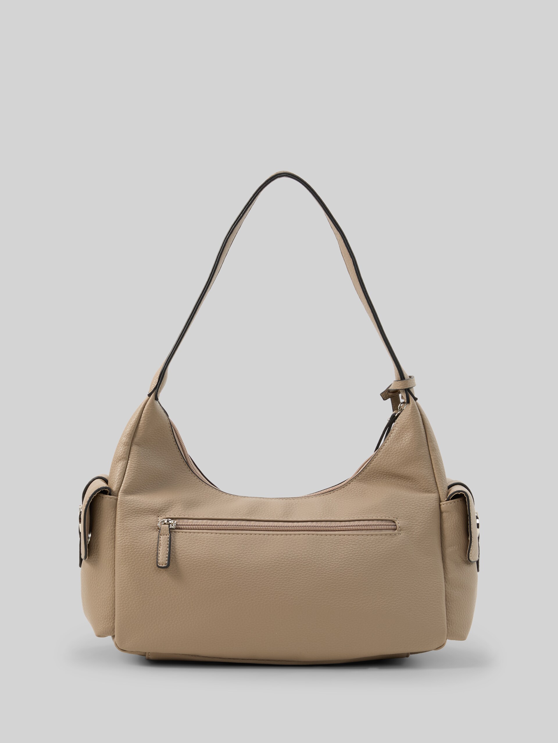 TTCHARIS M schoudertas met hangertje - taupe / taupe - Achteraanzicht product