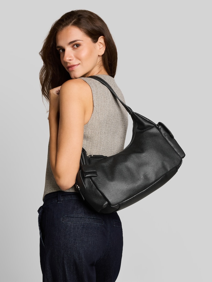 TTCHARIS M schoudertas met hangertje door Women, schwarz / black