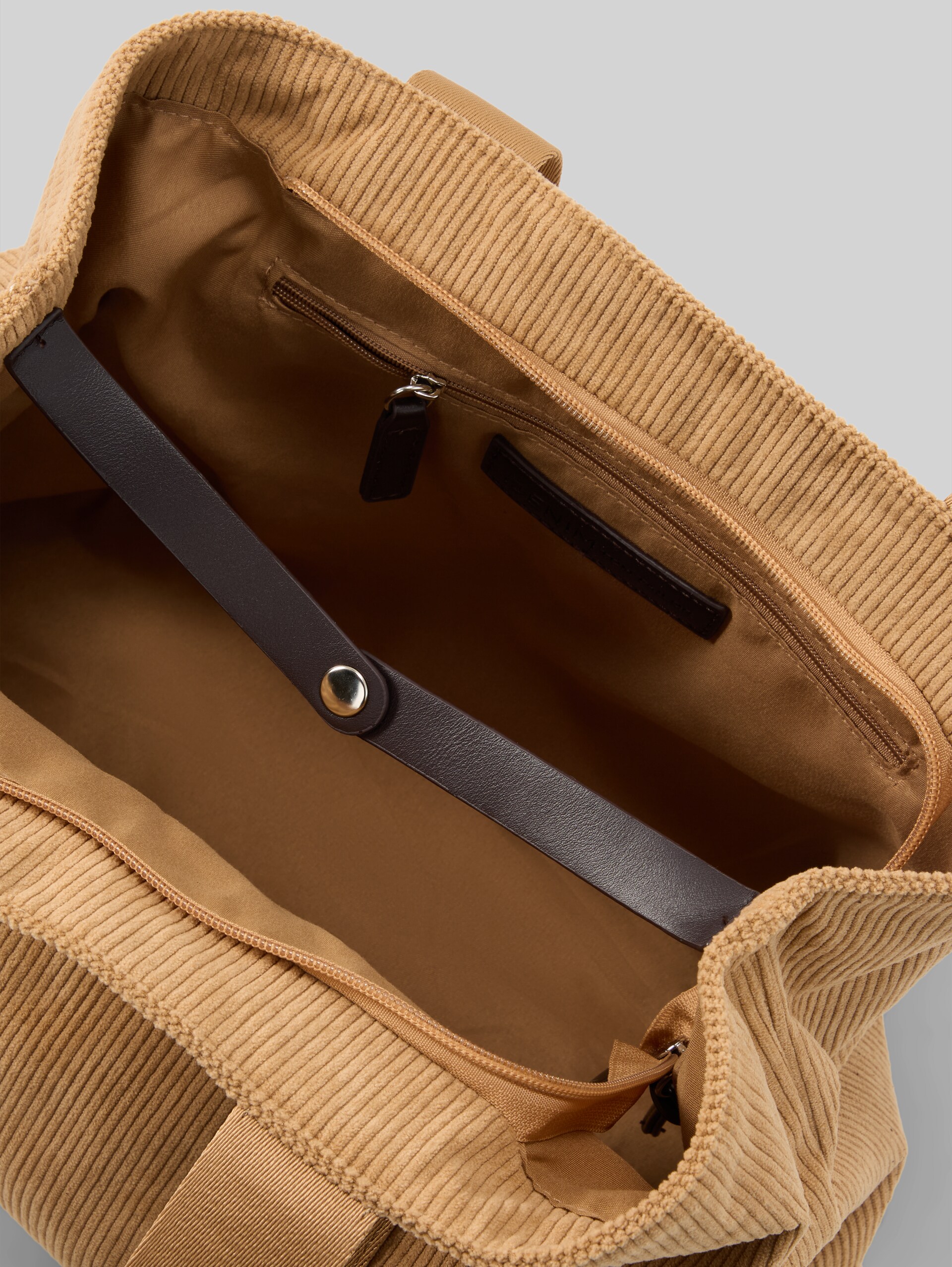 TTCORTINI L Shopper met hanger - camel / camel nature - zijaanzicht product 