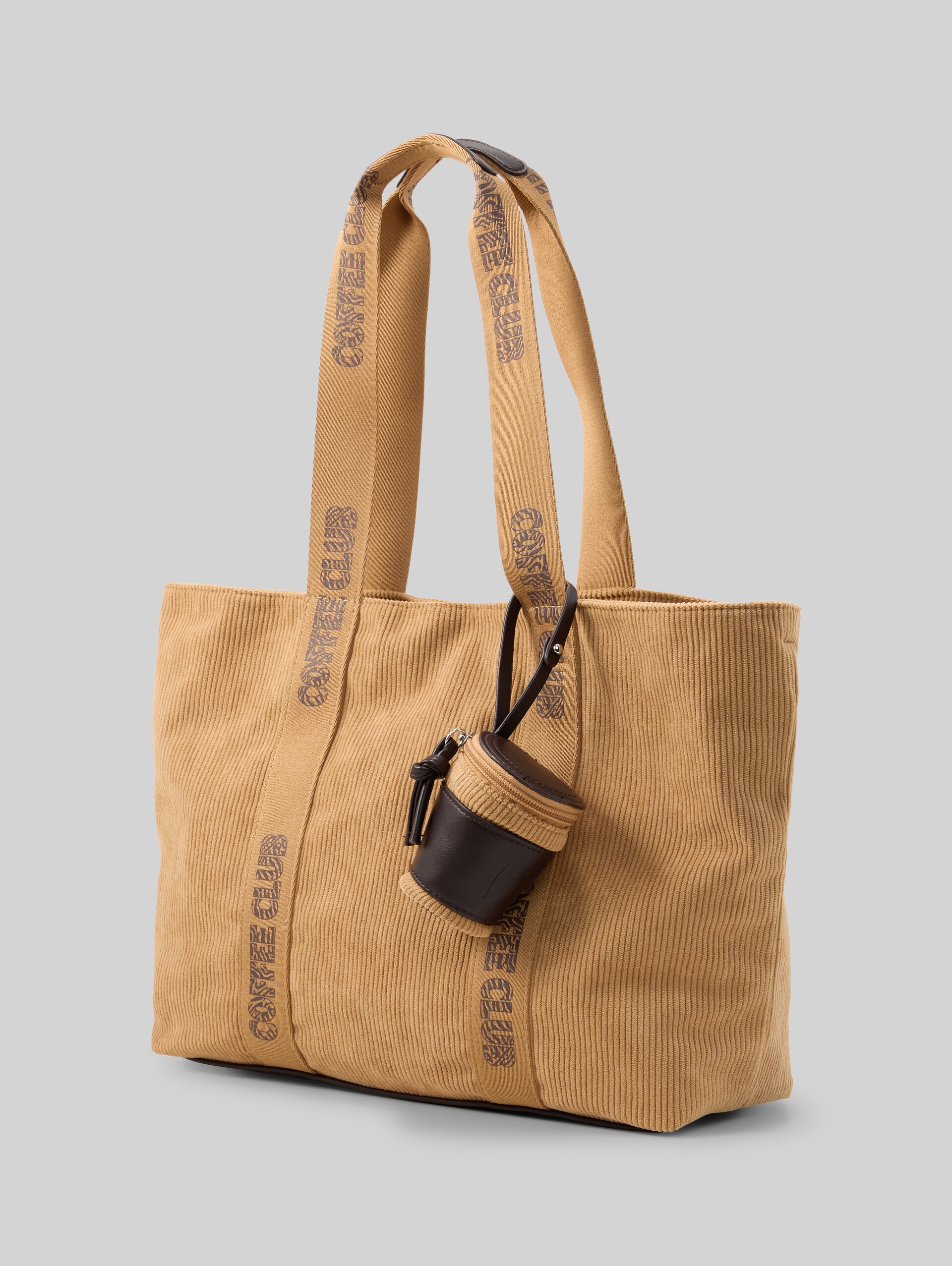 TTCORTINI L Shopper met hanger - camel / camel nature - zijaanzicht product 