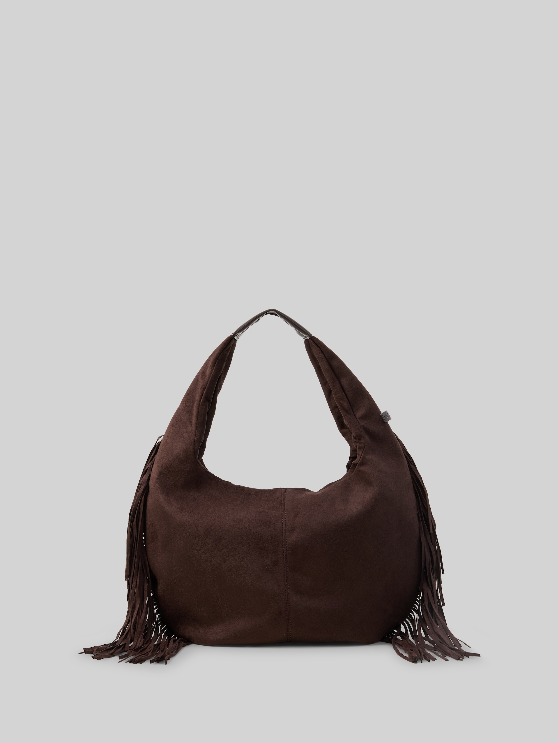 TTDEYANIRA buideltas met franjes - dark brown - Product vooraanzicht