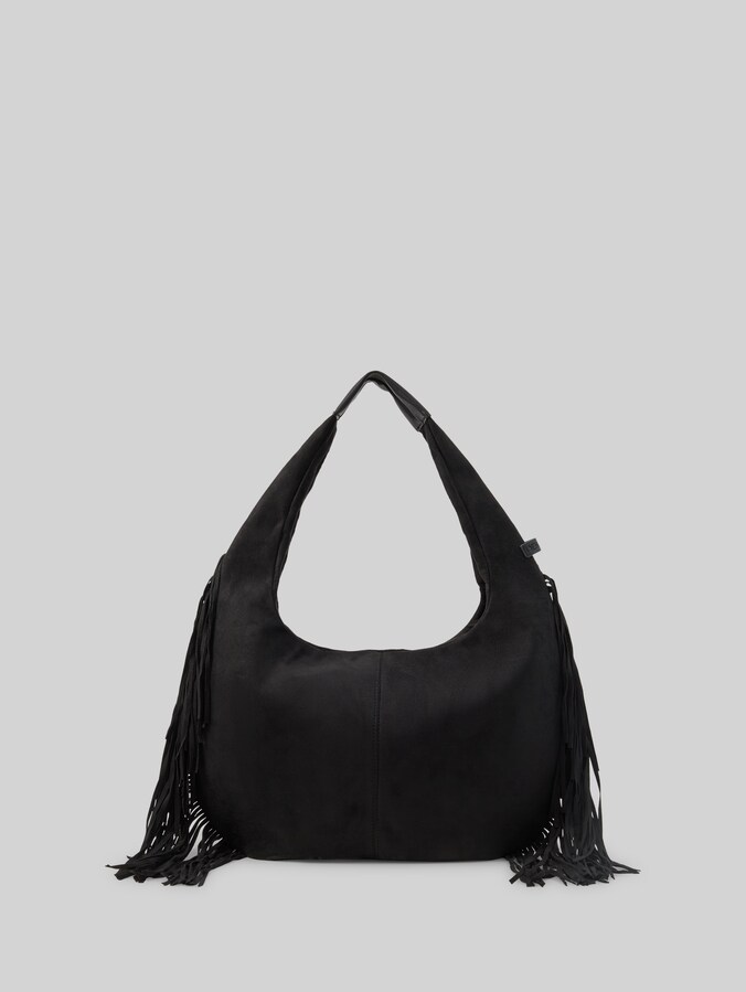 TTDEYANIRA buideltas met franjes door Denim Female, schwarz / black