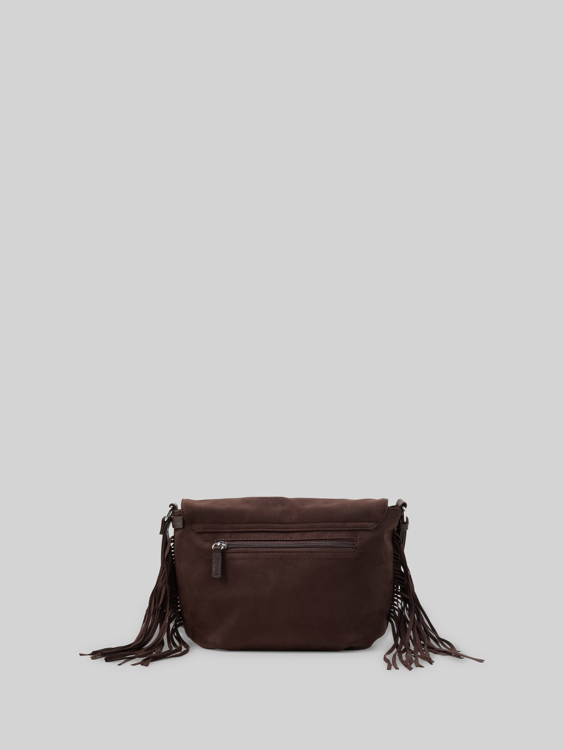 TTDEYANIRA tas met omslag en franjes - dark brown - Achteraanzicht product