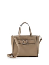 Niet geselecteerd, TTELIORA M shopper met riemdetail door Tom Tailor, beige
