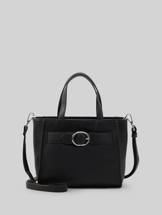 TTELIORA M shopper met riemdetail door Women, schwarz / black