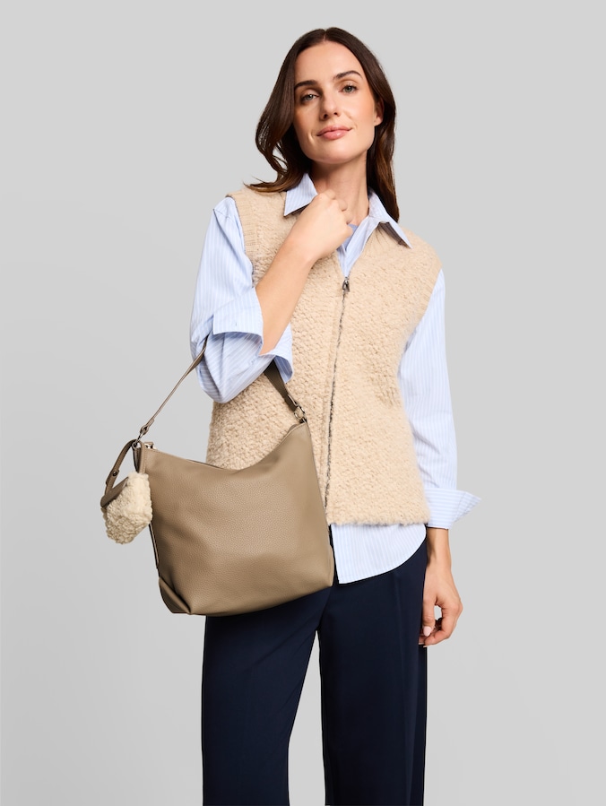 TTFANIA M buideltas met bijhangertasje door Women, taupe / taupe
