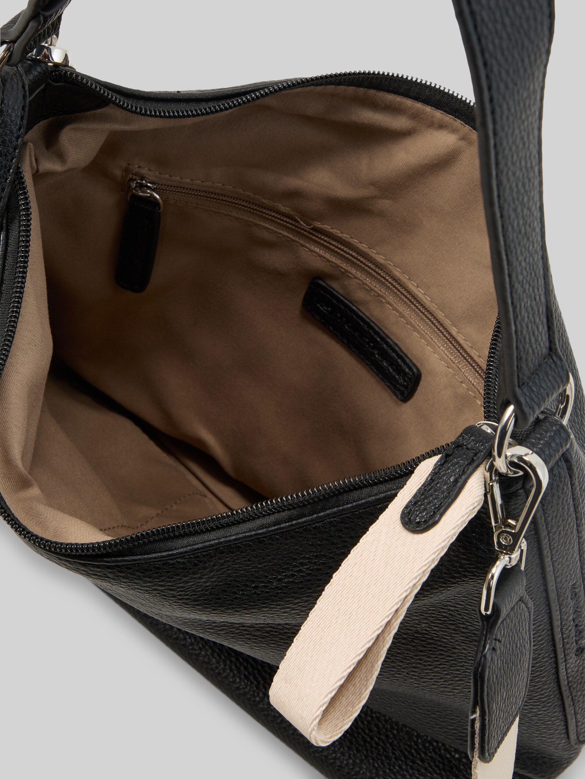TTFANIA M buideltas met bijhangertasje - schwarz / black - zijaanzicht product 
