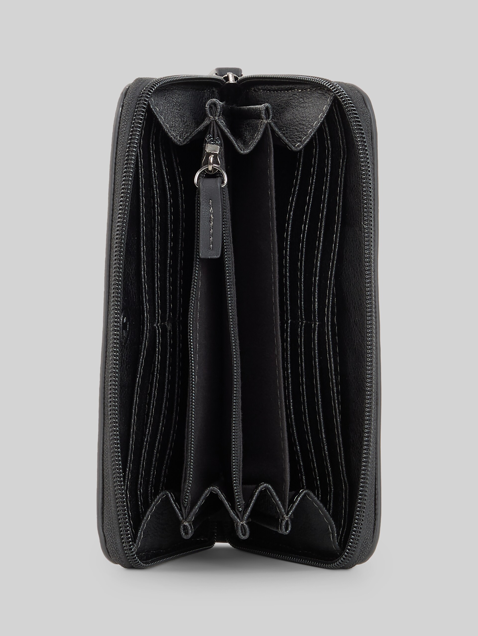 TTGIA Portemonnee met logo-applicatie - schwarz / black - zijaanzicht product 