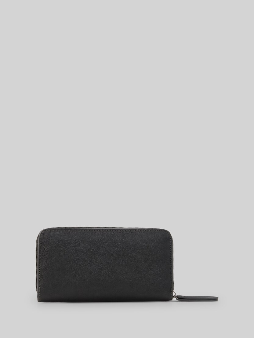TTGIA Wallet with logo appliqué by Women, schwarz / black