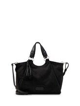Geselecteerd, TTIDRA L Shopper met sierstiksels door Tom Tailor, zwart