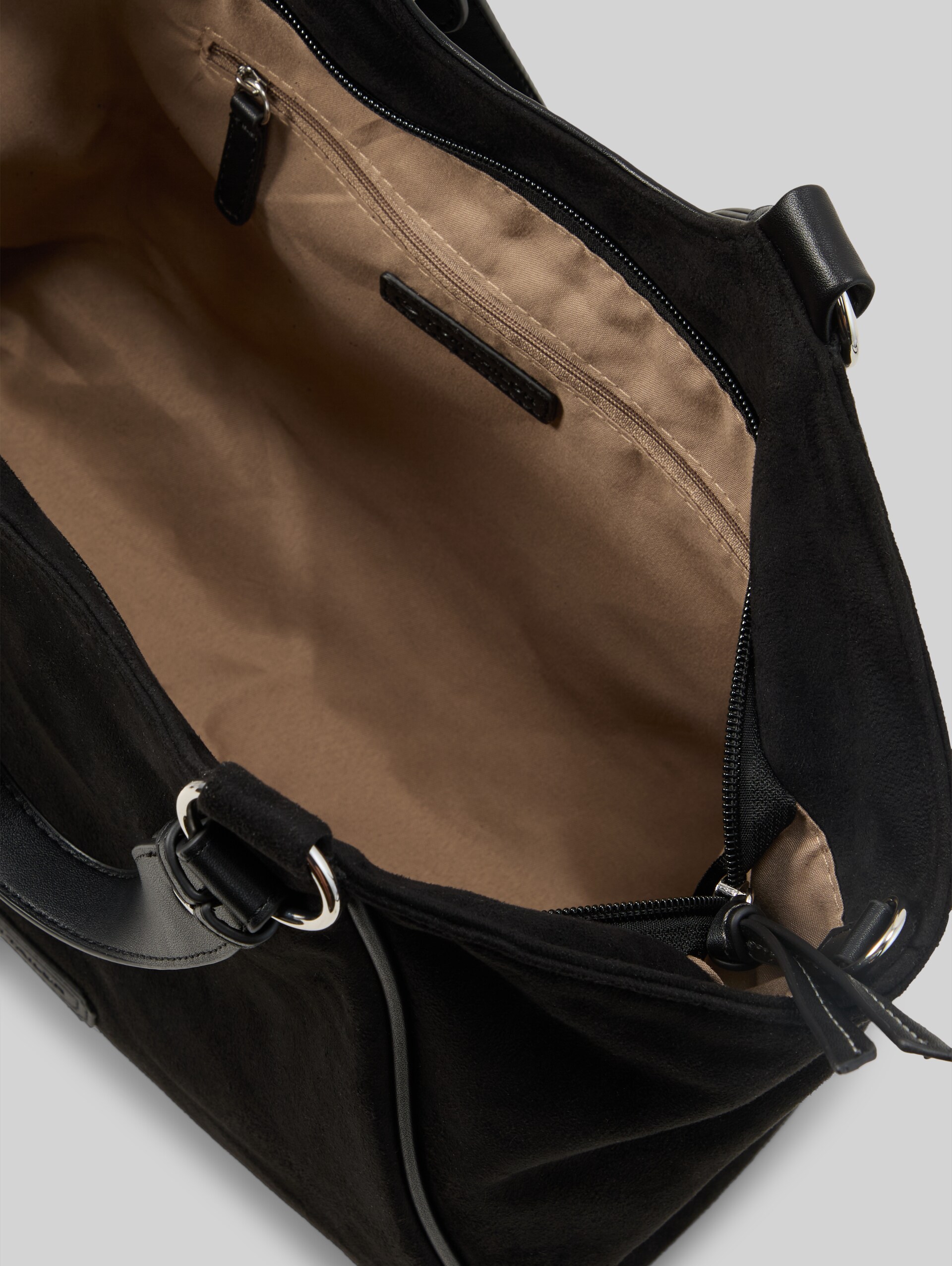 TTIDRA L Shopper met sierstiksels - schwarz / black - zijaanzicht product 